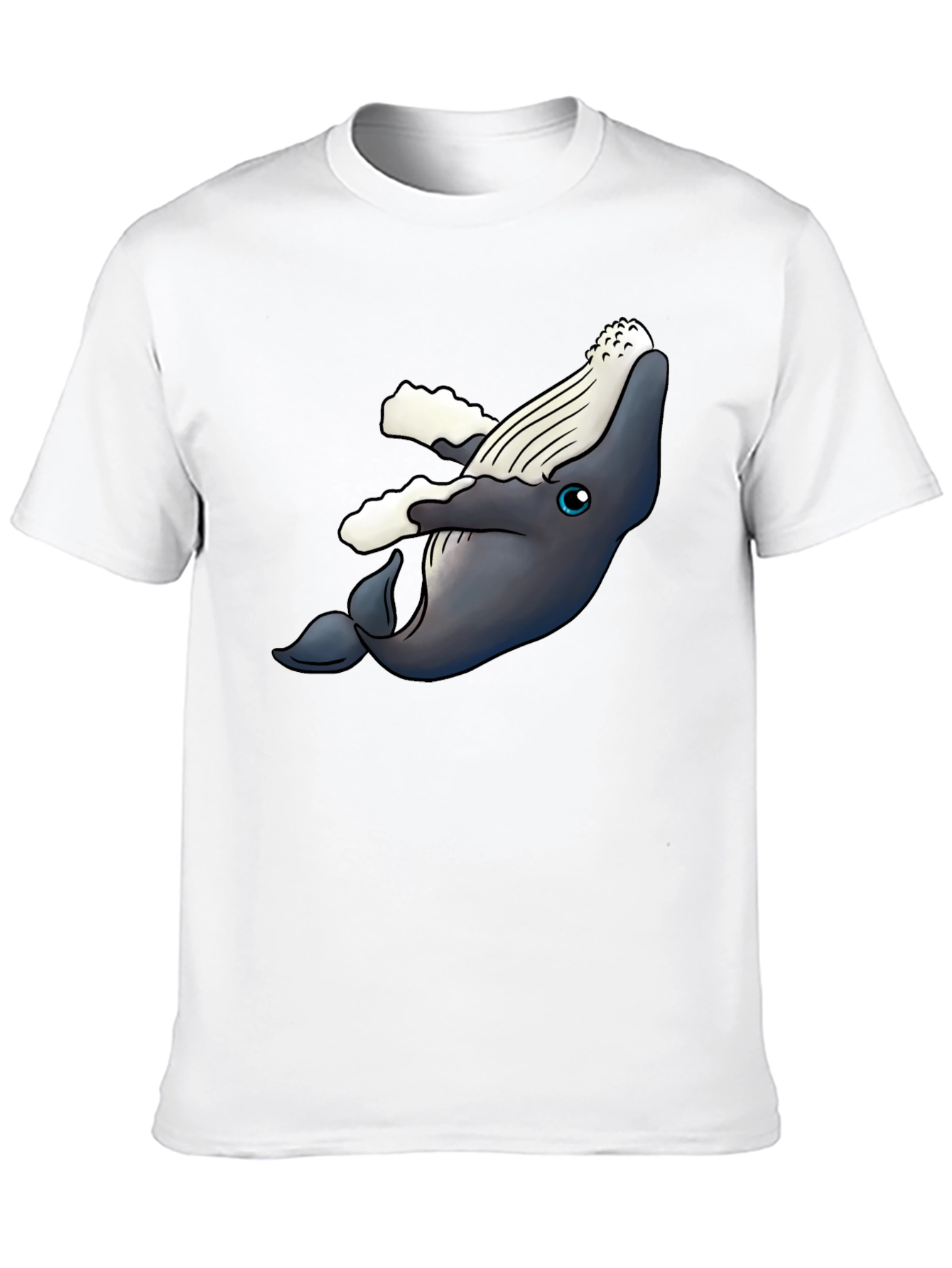 Whale Graphic T-Shirt - Black Cotton Tee
