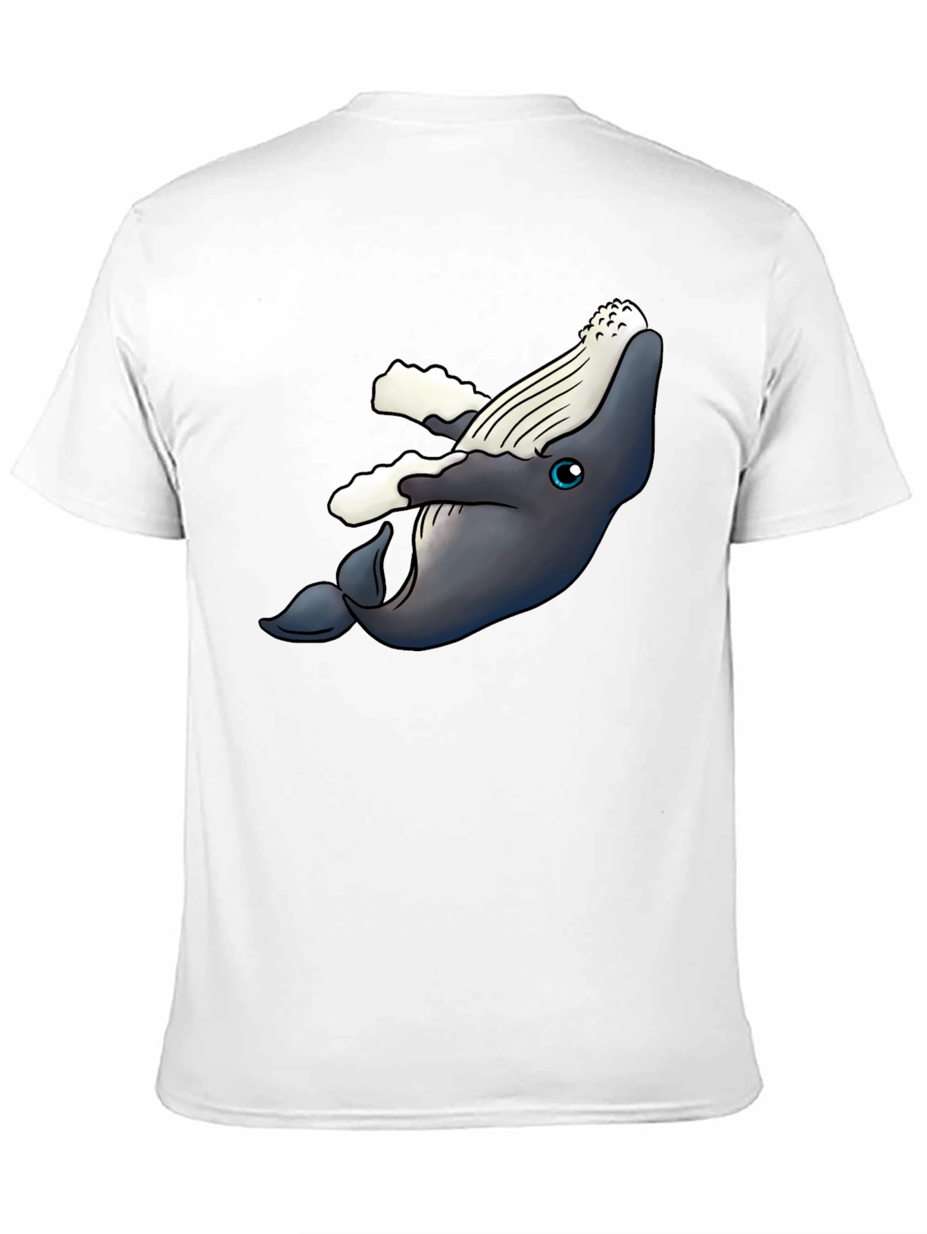 Whale Graphic T-Shirt - Black Cotton Tee