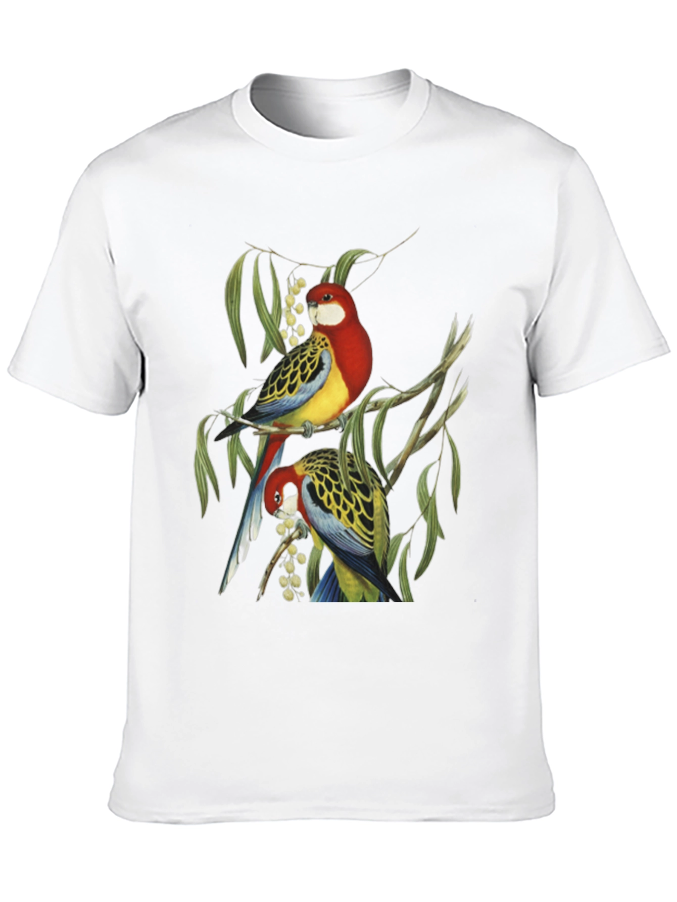 Bird Print T-Shirt - Nature Inspired Graphic Tee