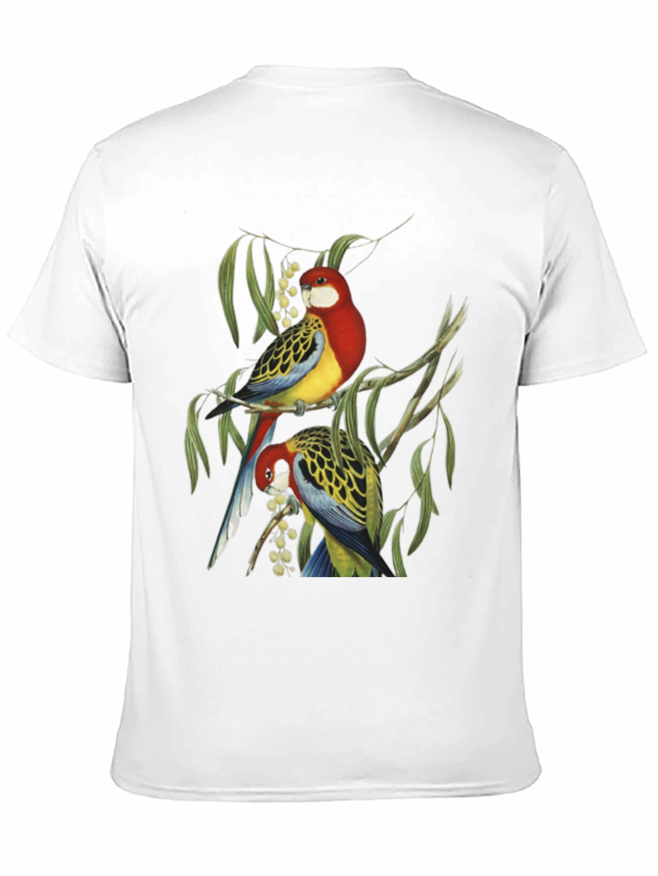 Bird Print T-Shirt - Nature Inspired Graphic Tee