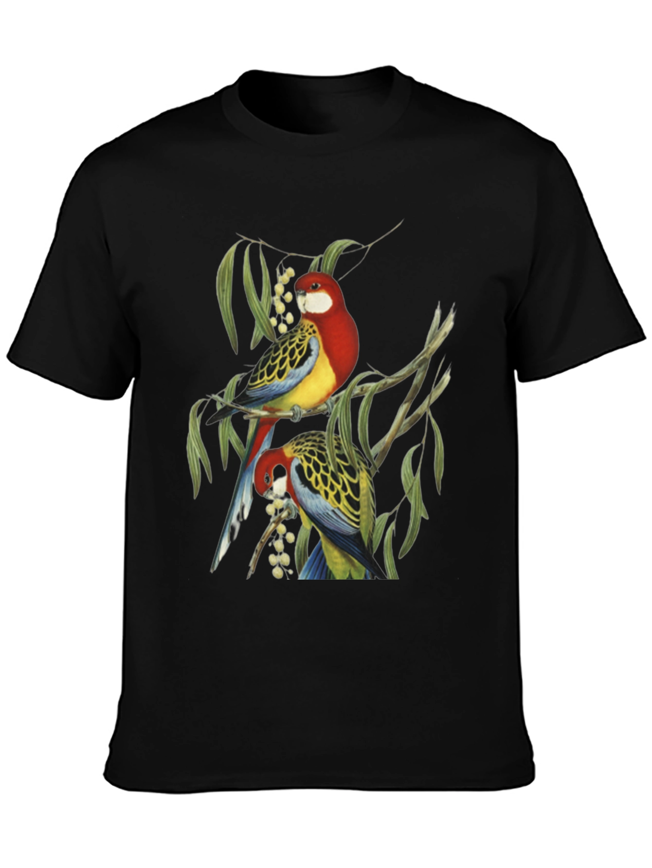 Bird Print T-Shirt - Nature Inspired Graphic Tee
