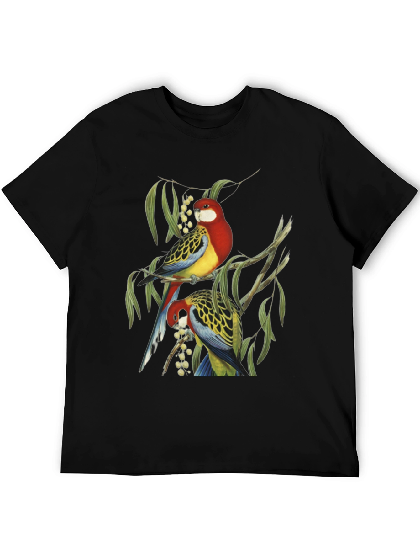 Bird Print T-Shirt - Nature Inspired Graphic Tee