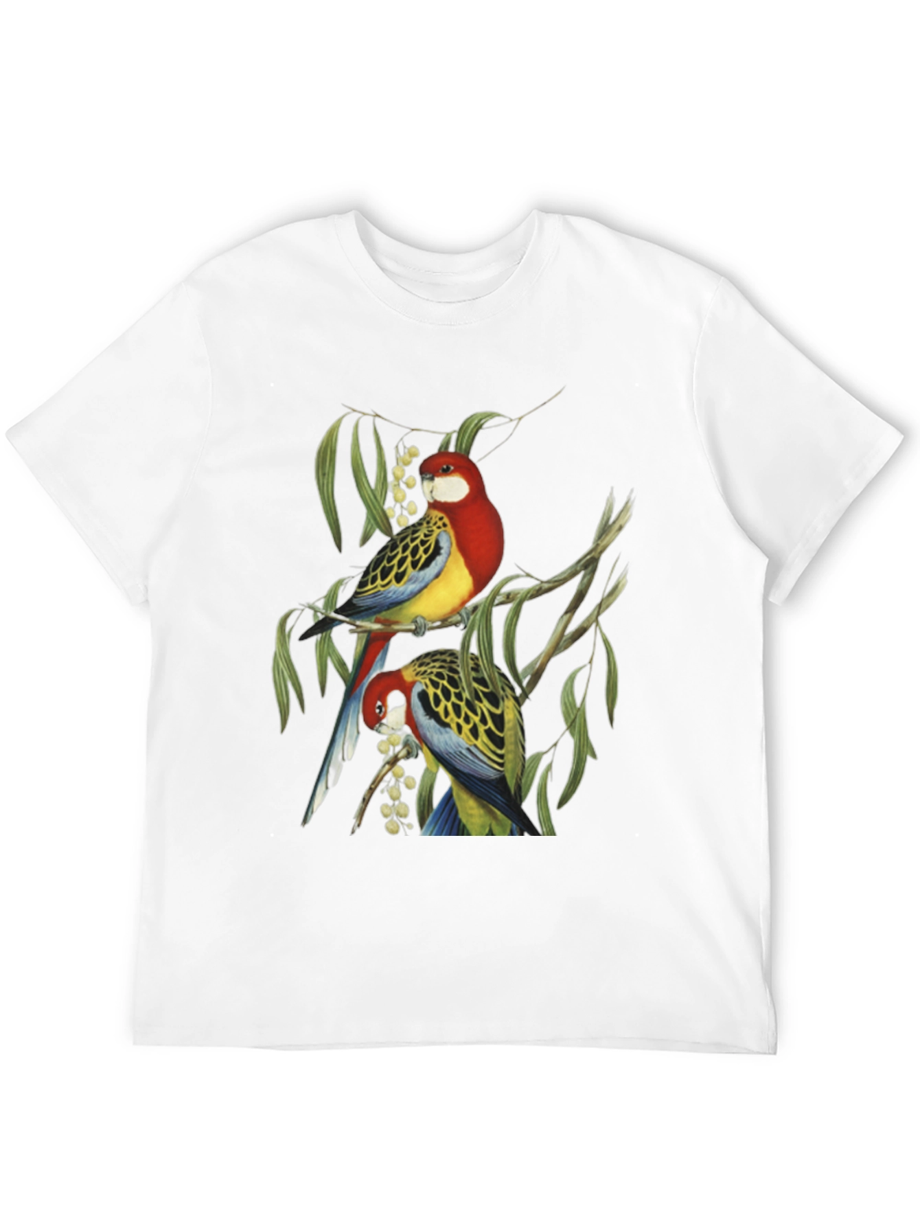 Bird Print T-Shirt - Nature Inspired Graphic Tee