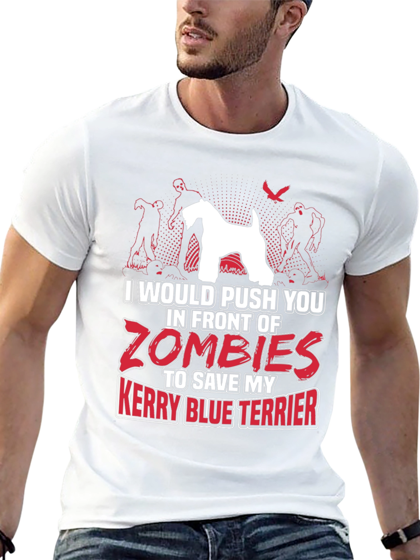 Zombie Kerry Blue Terrier T-Shirt
