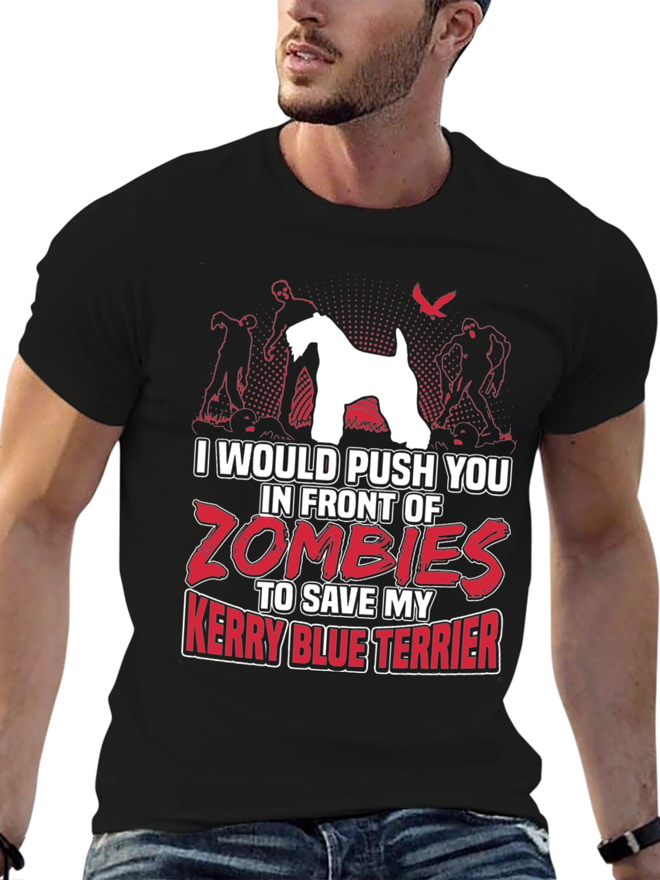 Zombie Kerry Blue Terrier T-Shirt
