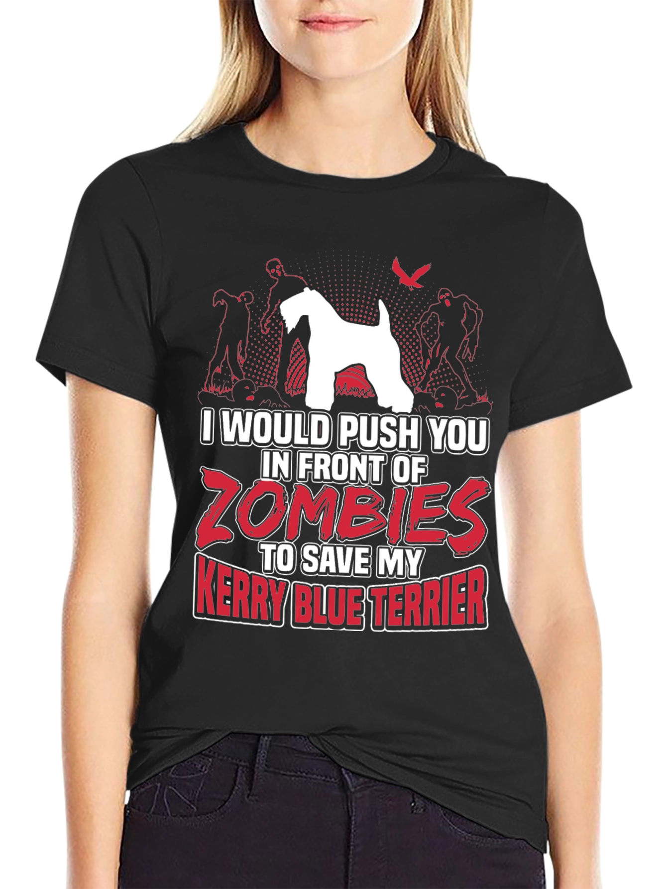 Zombie Kerry Blue Terrier T-Shirt