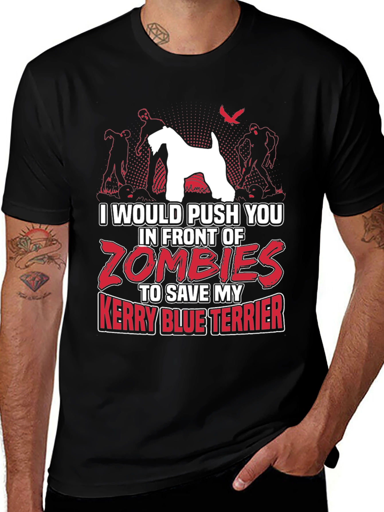 Zombie Kerry Blue Terrier T-Shirt