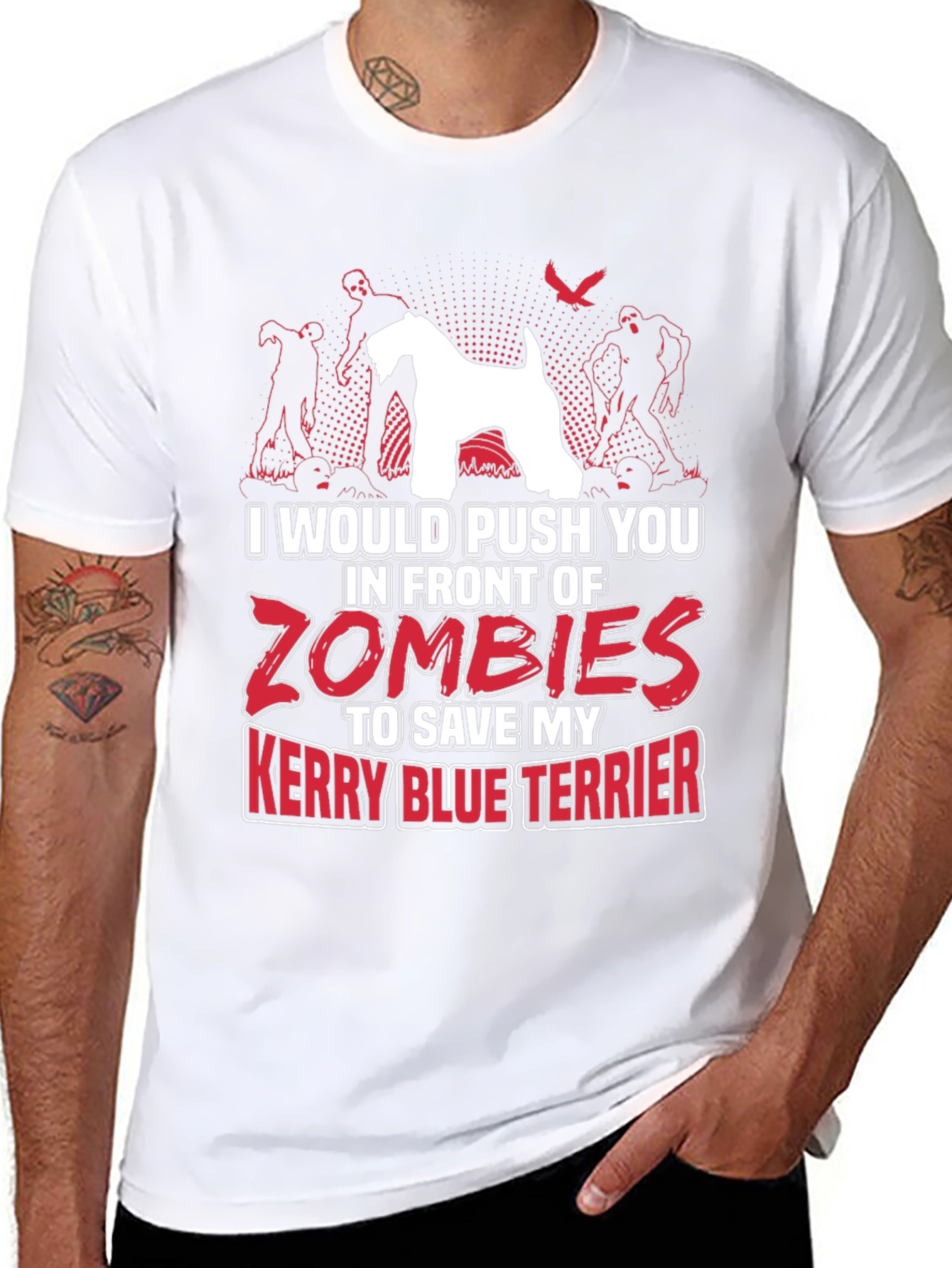 Zombie Kerry Blue Terrier T-Shirt