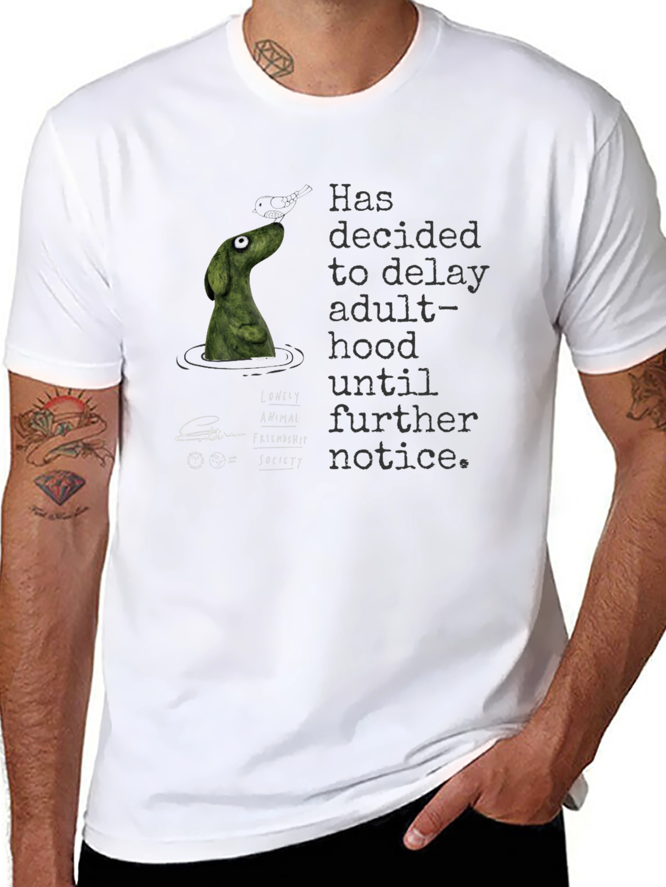 Dog Delaying Adulthood Graphic Tee