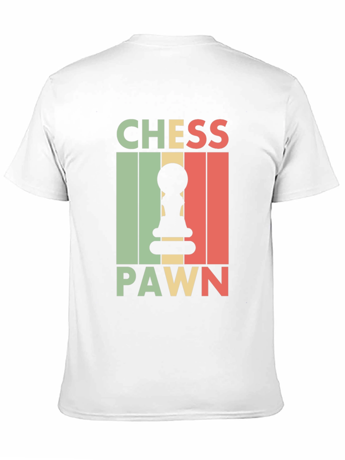 Chess Pawn Graphic Tee - Black Retro T-Shirt