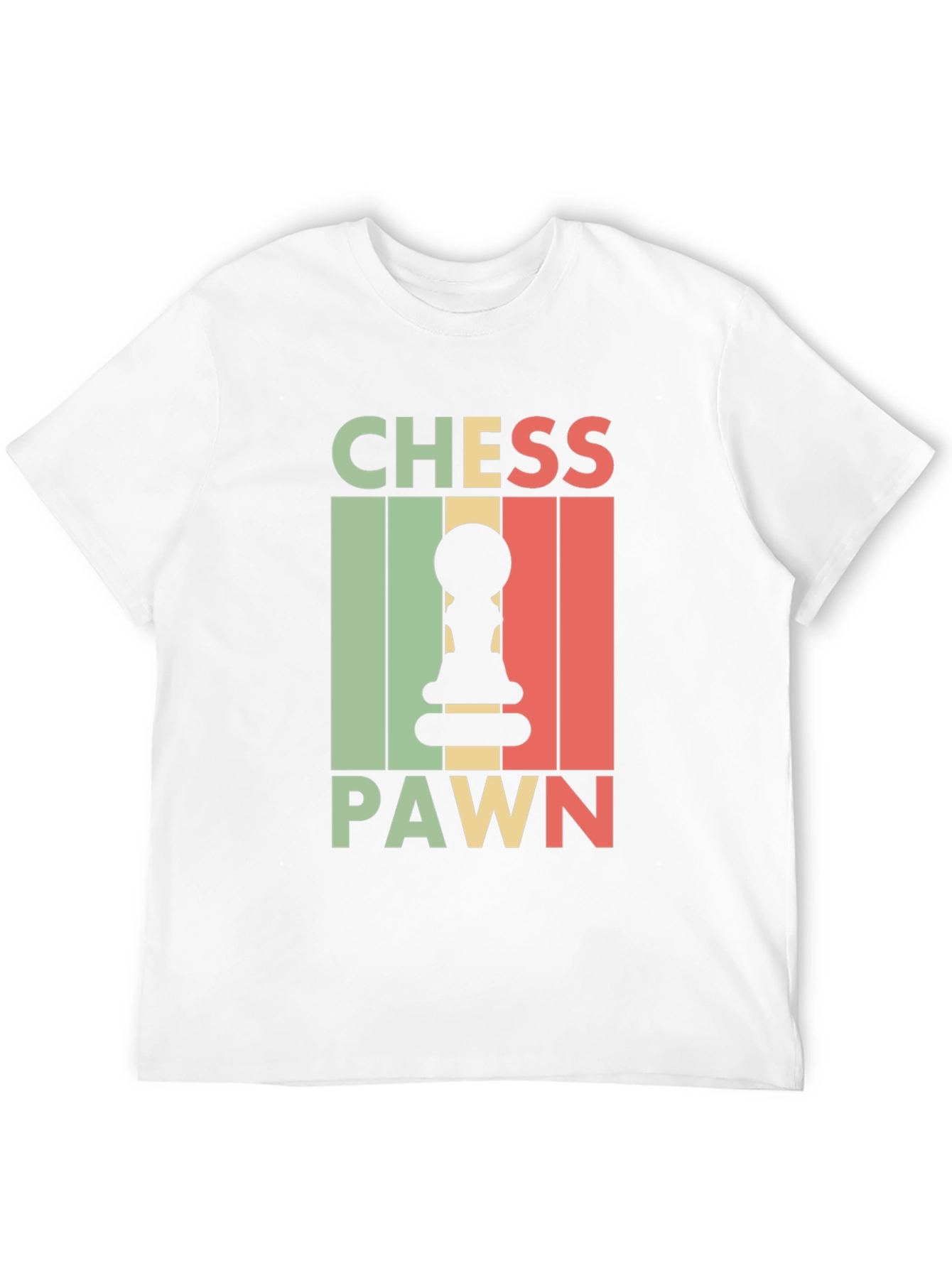 Chess Pawn Graphic Tee - Black Retro T-Shirt