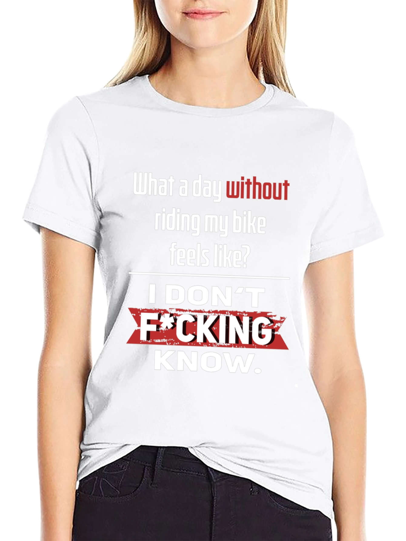 Funny Biker T-Shirt - What a day without riding?