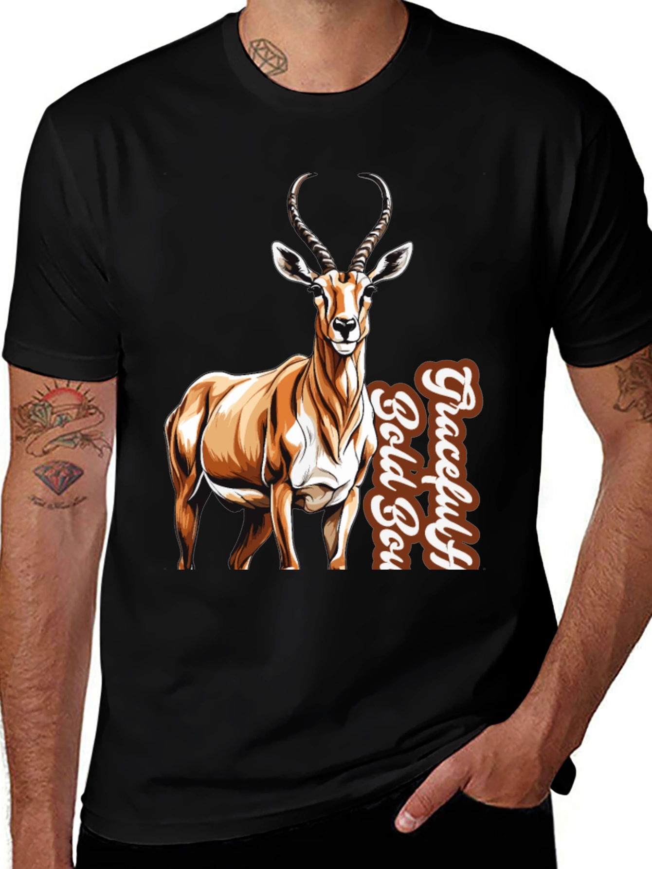 Graceful Bold Boy Springbok Graphic Tee
