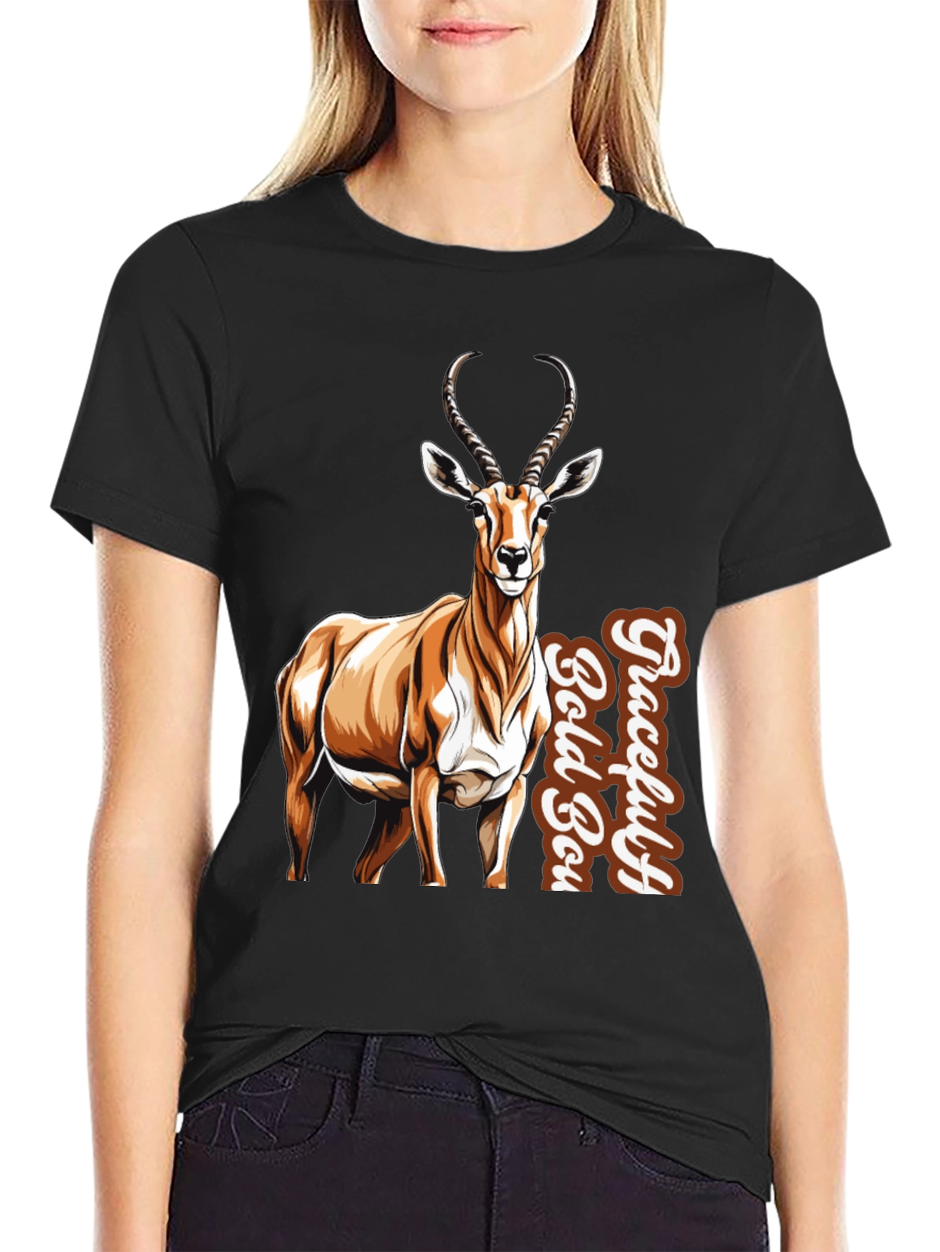 Graceful Bold Boy Springbok Graphic Tee