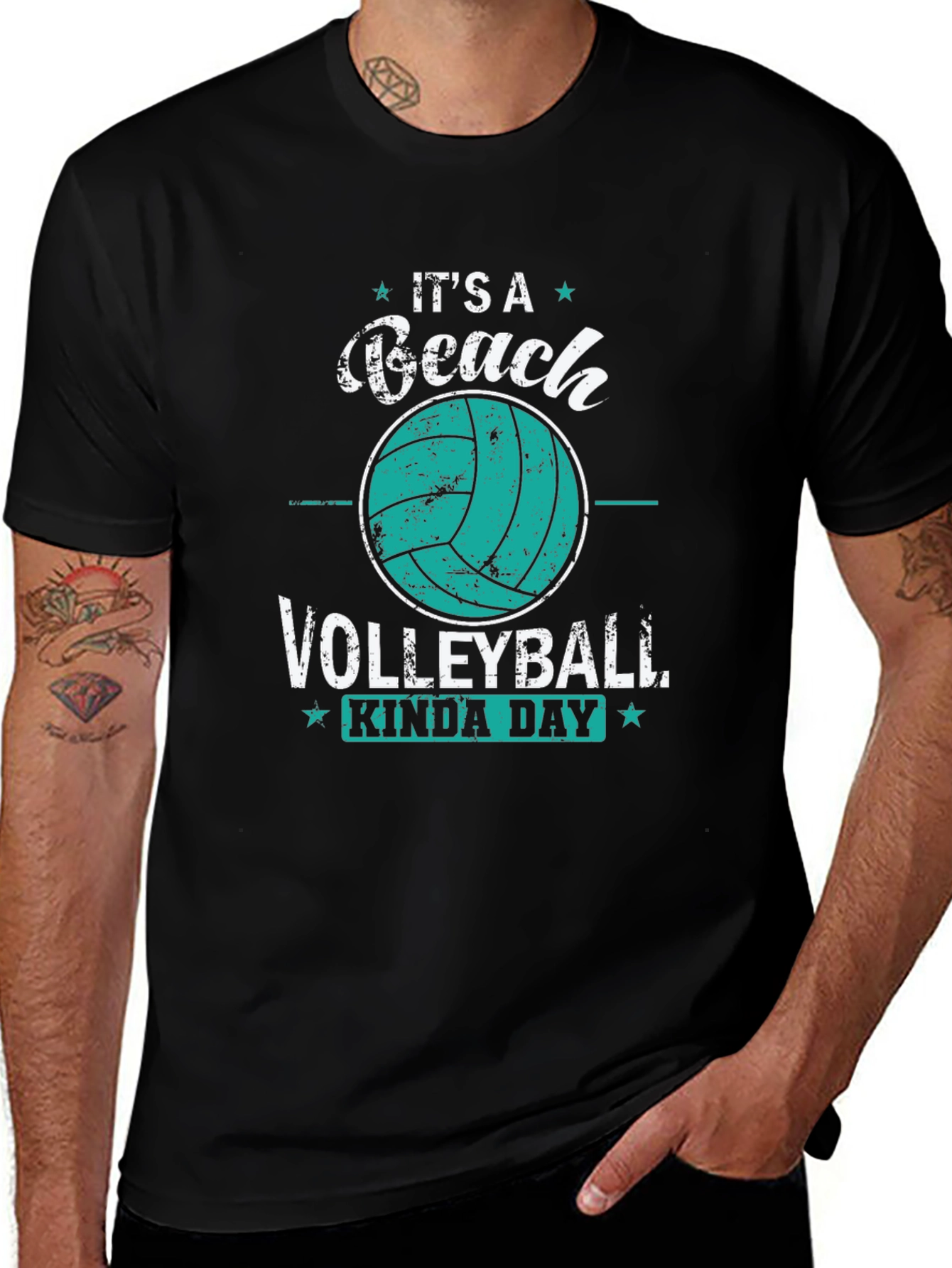 Beach Volleyball Kinda Day Graphic Tee