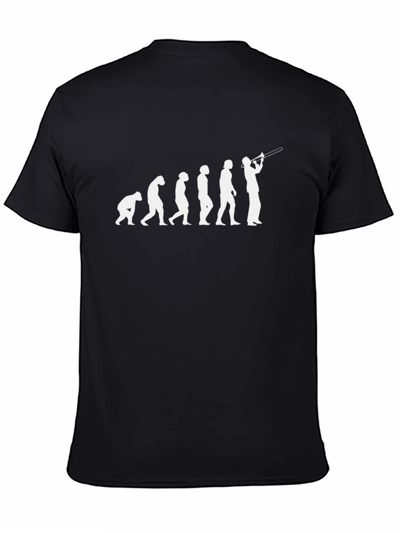 Evolution of Trombone Player T-Shirt - Black