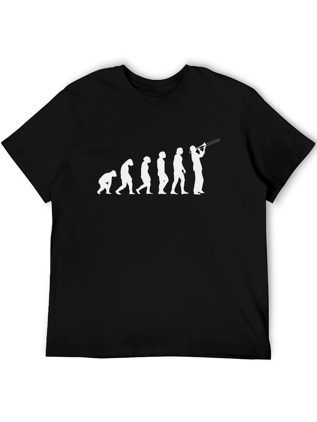 Evolution of Trombone Player T-Shirt - Black