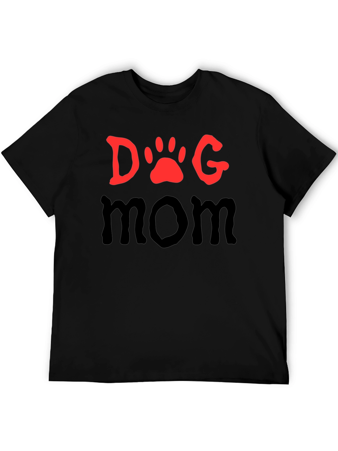 Dog Mom T-Shirt - Paw Print Graphic Tee