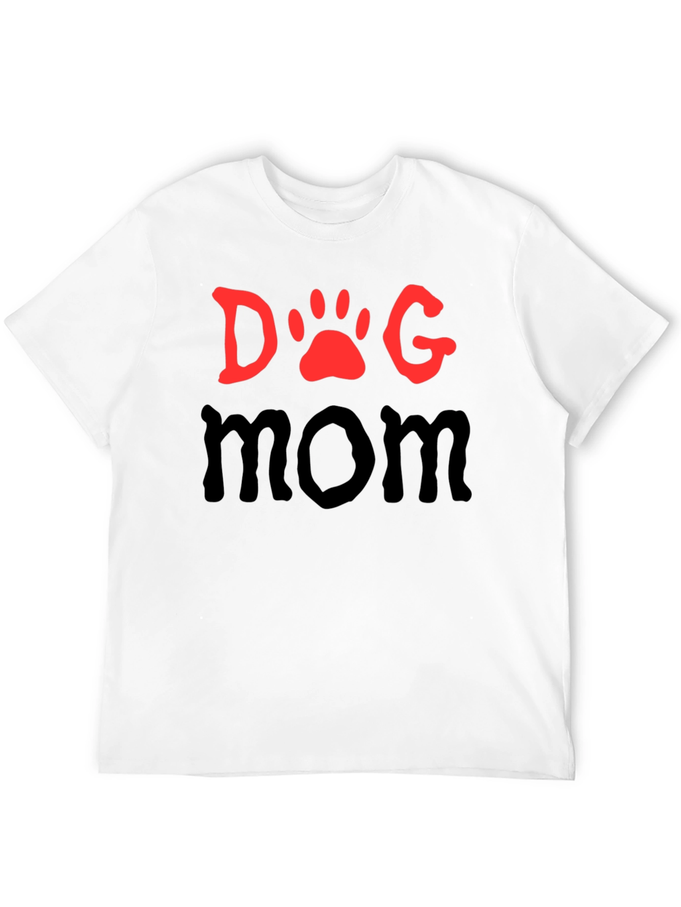 Dog Mom T-Shirt - Paw Print Graphic Tee