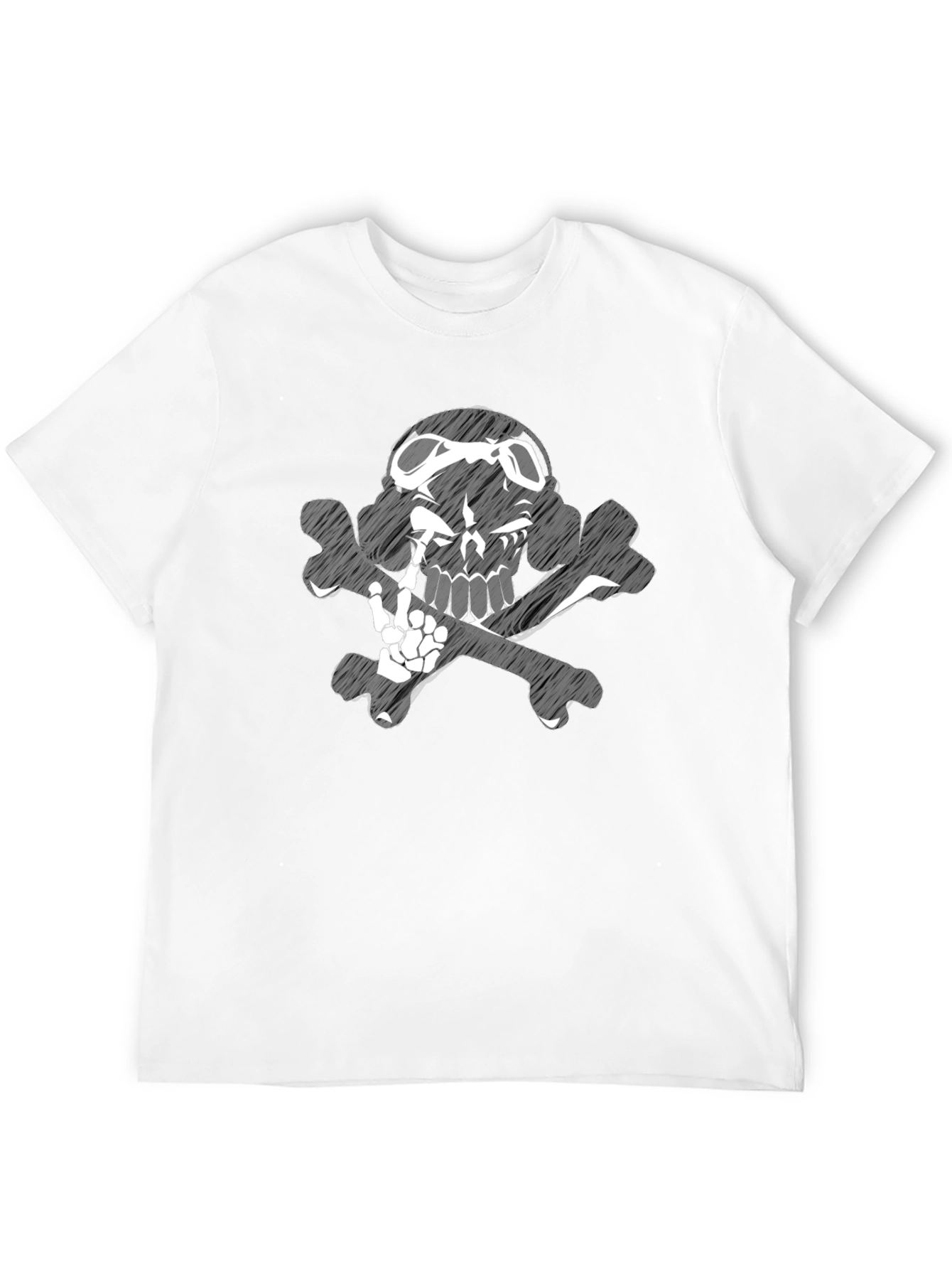 Skull & Bones Graphic Tee - Edgy Fashion