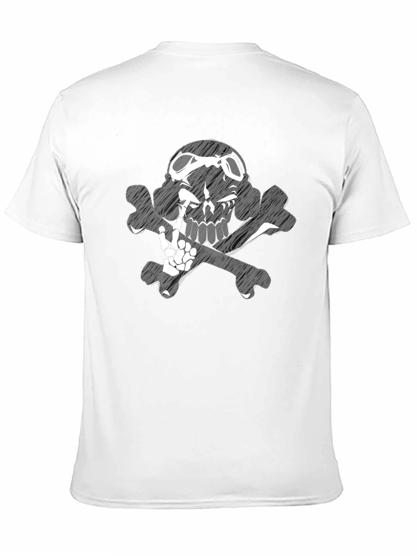 Skull & Bones Graphic Tee - Edgy Fashion