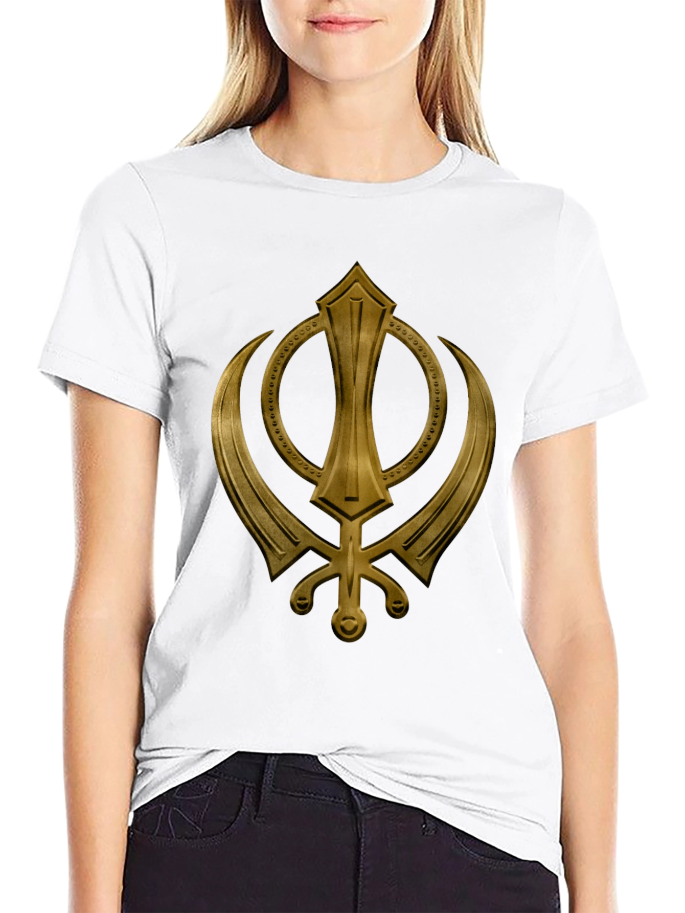 Khanda Symbol Graphic T-Shirt