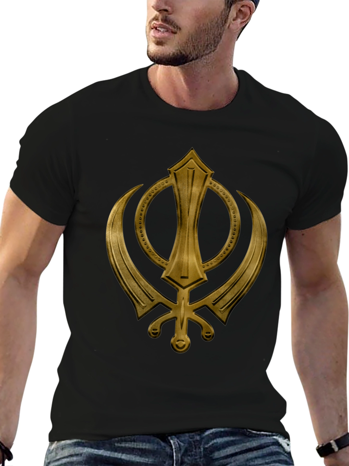 Khanda Symbol Graphic T-Shirt