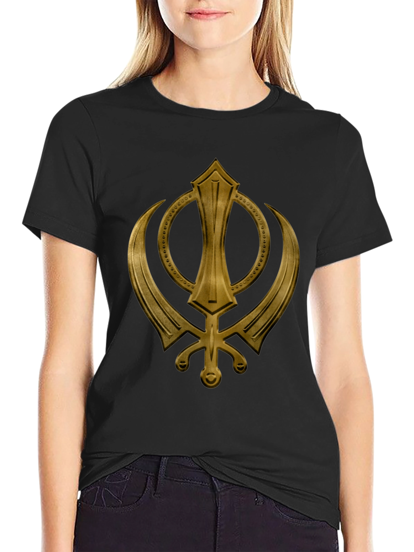 Khanda Symbol Graphic T-Shirt