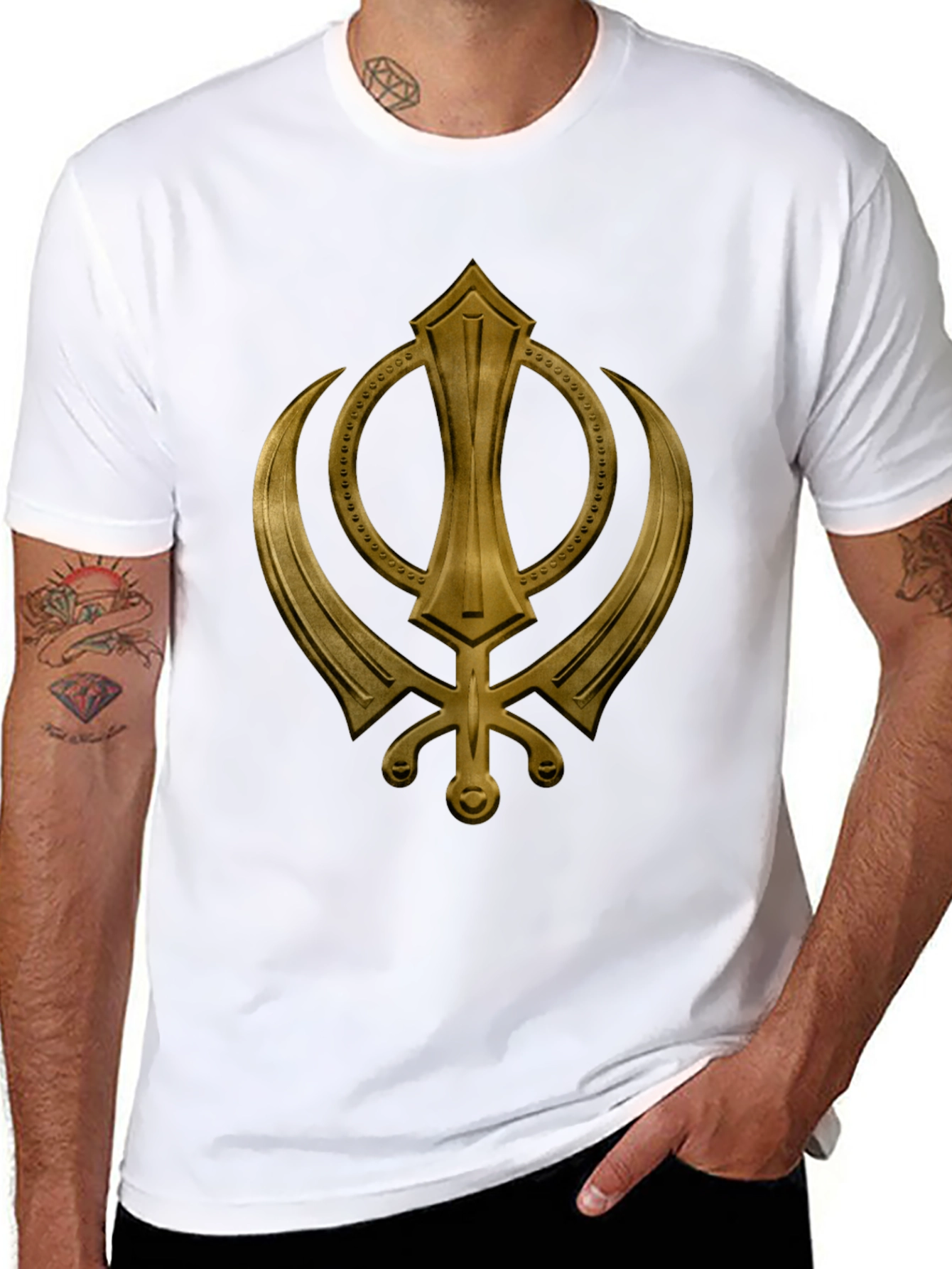 Khanda Symbol Graphic T-Shirt