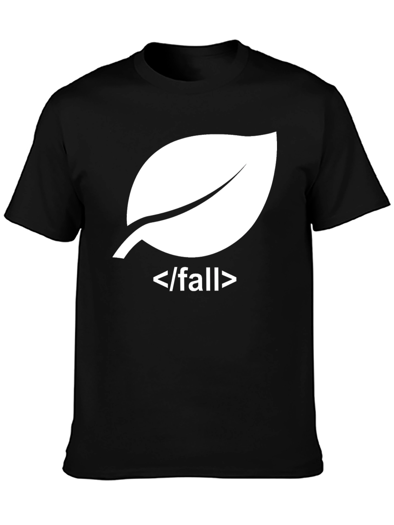 Fall Leaf Programmer T-Shirt - Stylish Coder Apparel