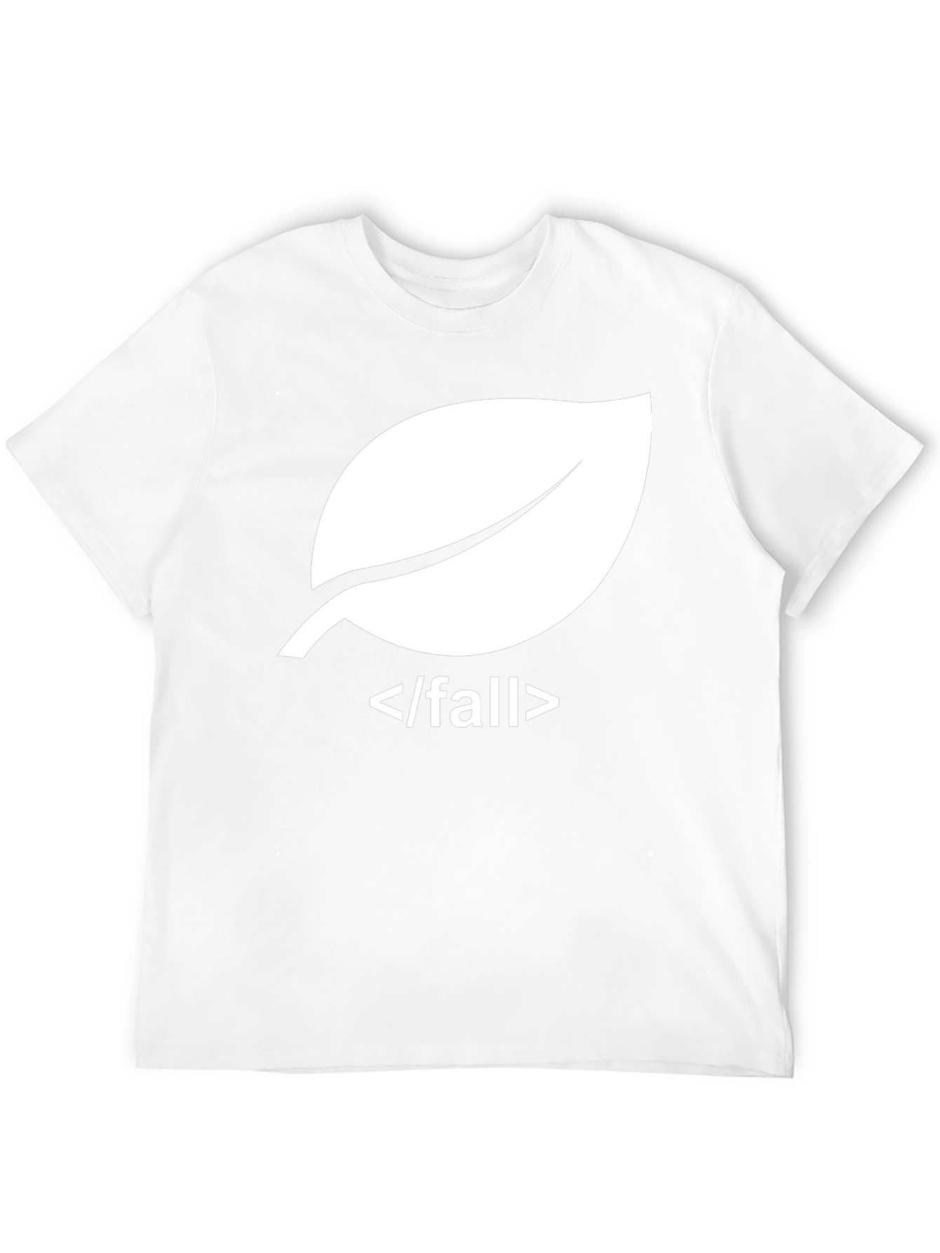 Fall Leaf Programmer T-Shirt - Stylish Coder Apparel