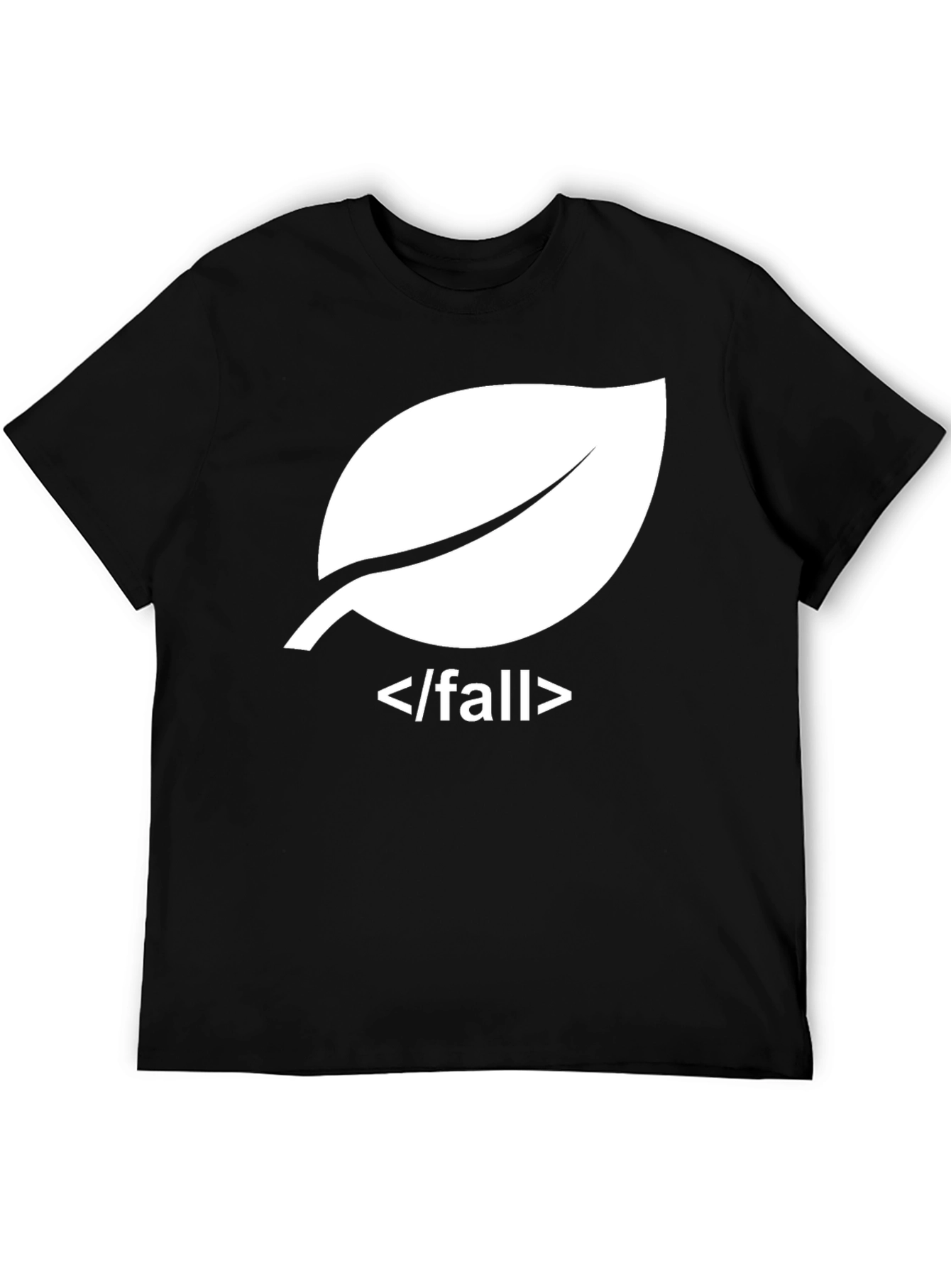 Fall Leaf Programmer T-Shirt - Stylish Coder Apparel