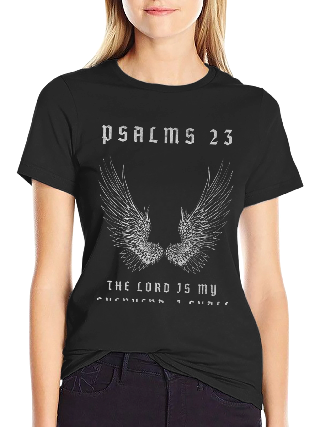 Psalms 23 Graphic T-Shirt - Christian Apparel