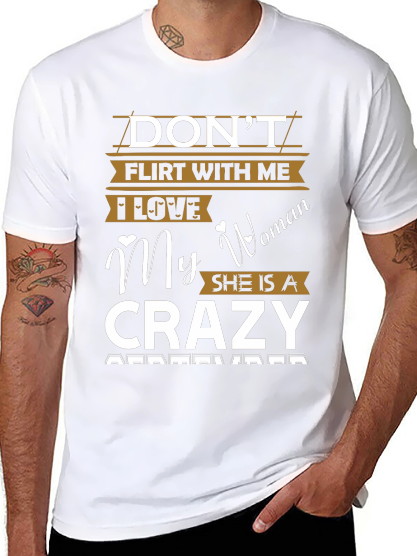 Dont Flirt With Me Crazy Woman T-Shirt