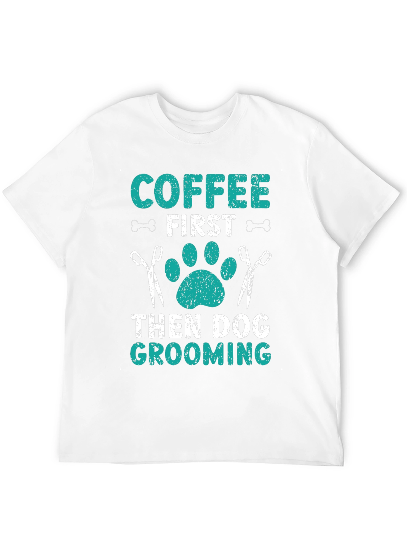 Coffee First Dog Grooming T-Shirt