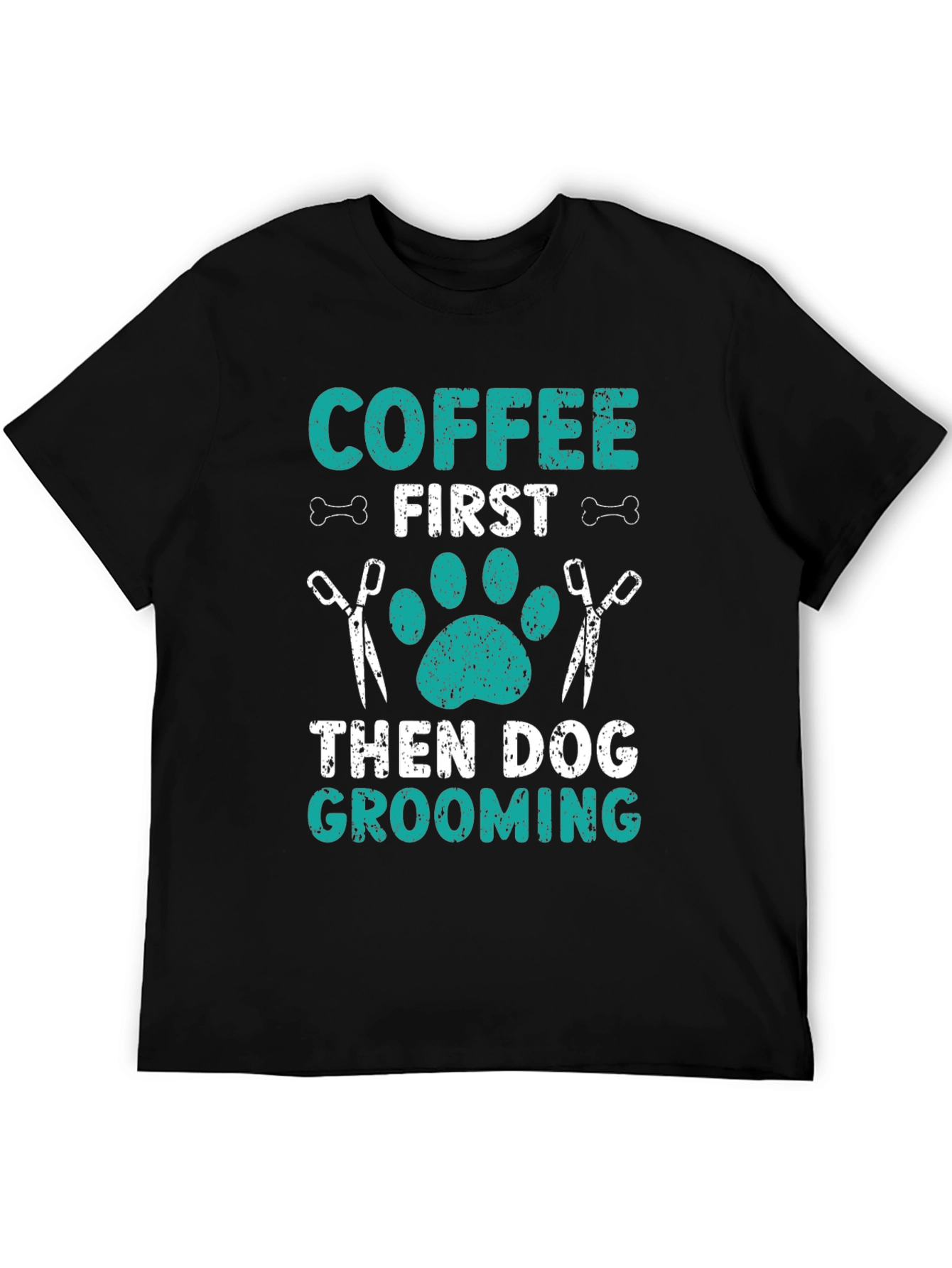 Coffee First Dog Grooming T-Shirt