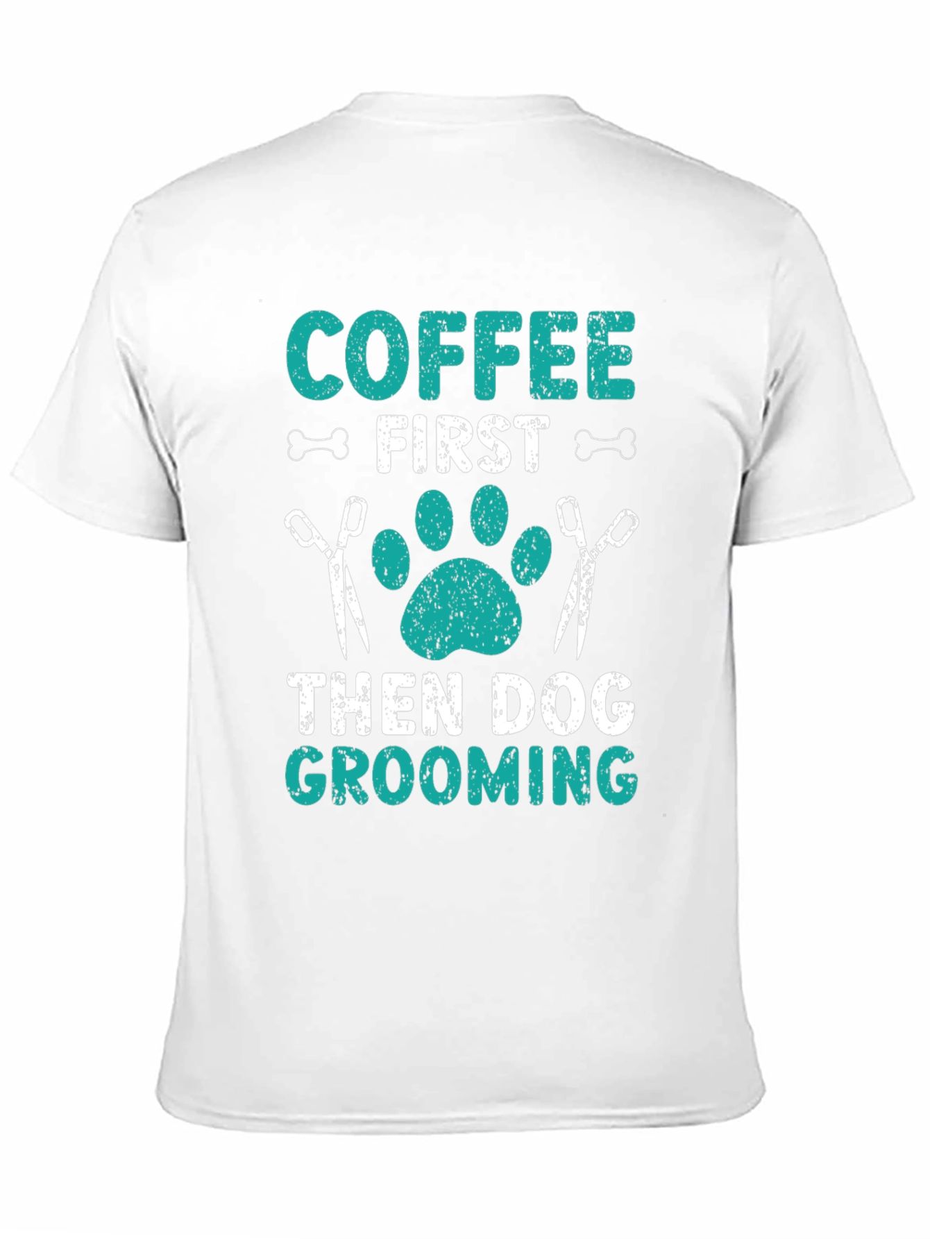 Coffee First Dog Grooming T-Shirt