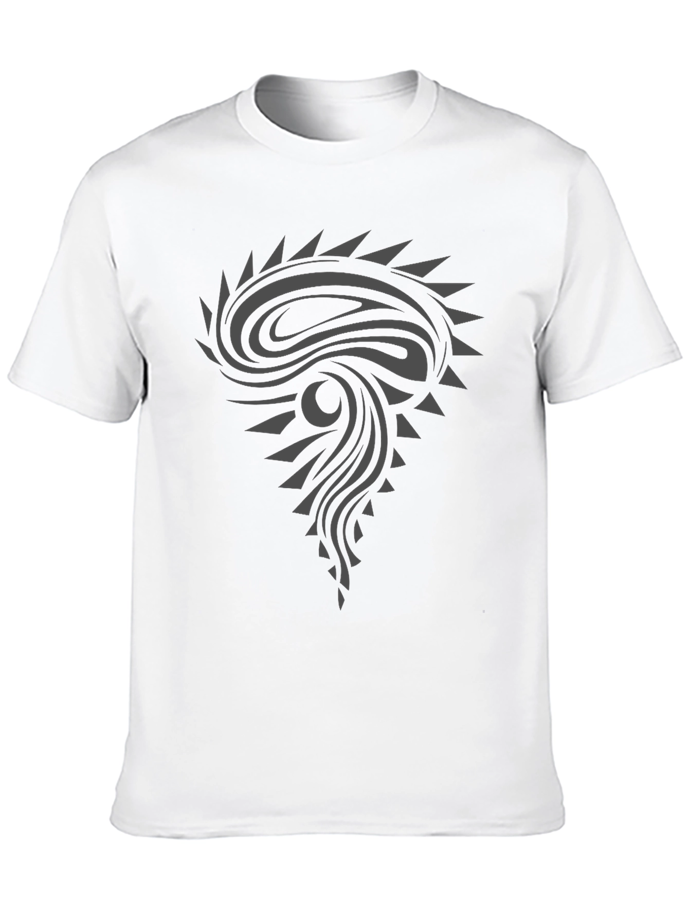 Tribal Graphic Black T-Shirt - Modern Design