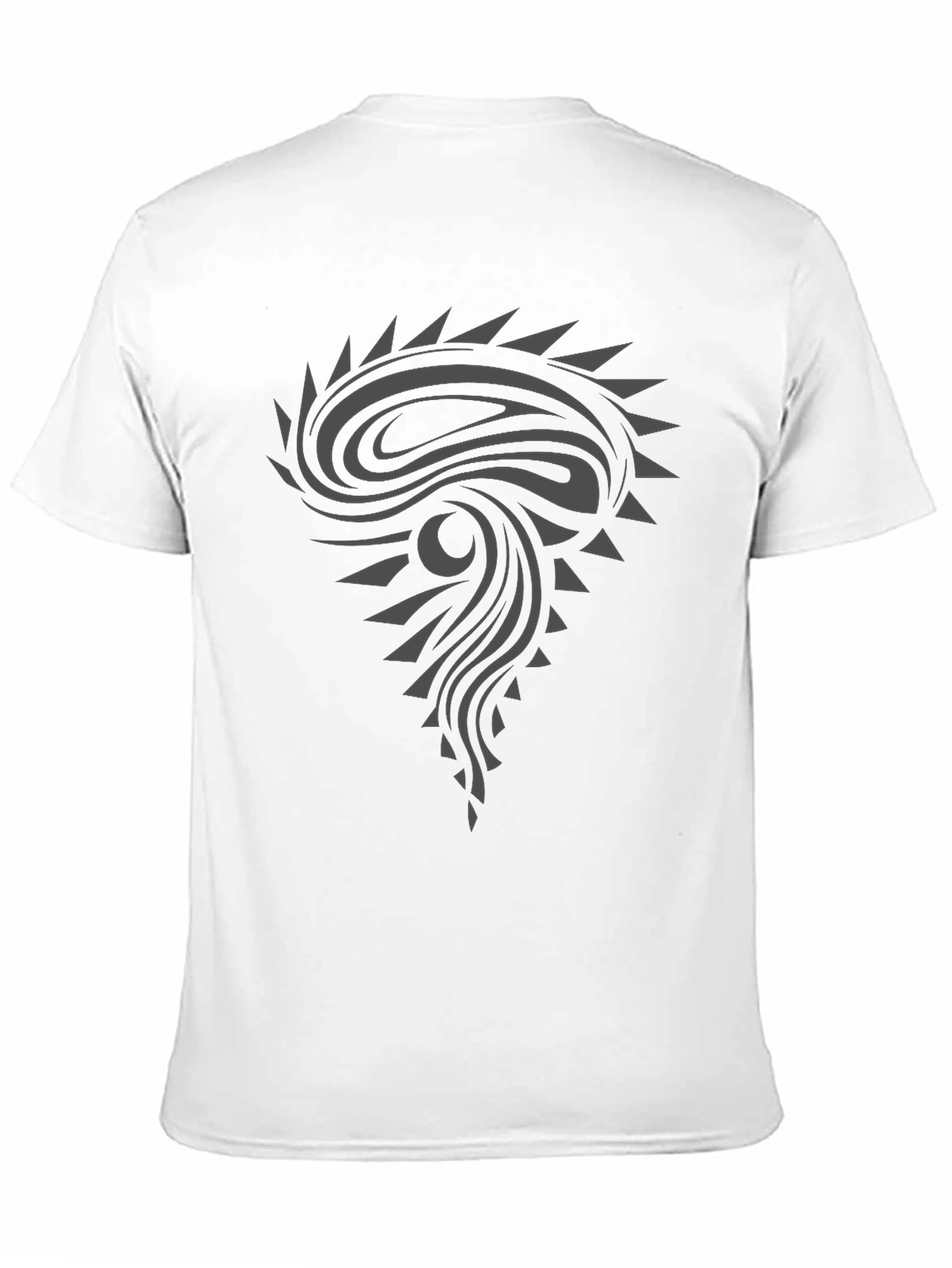 Tribal Graphic Black T-Shirt - Modern Design
