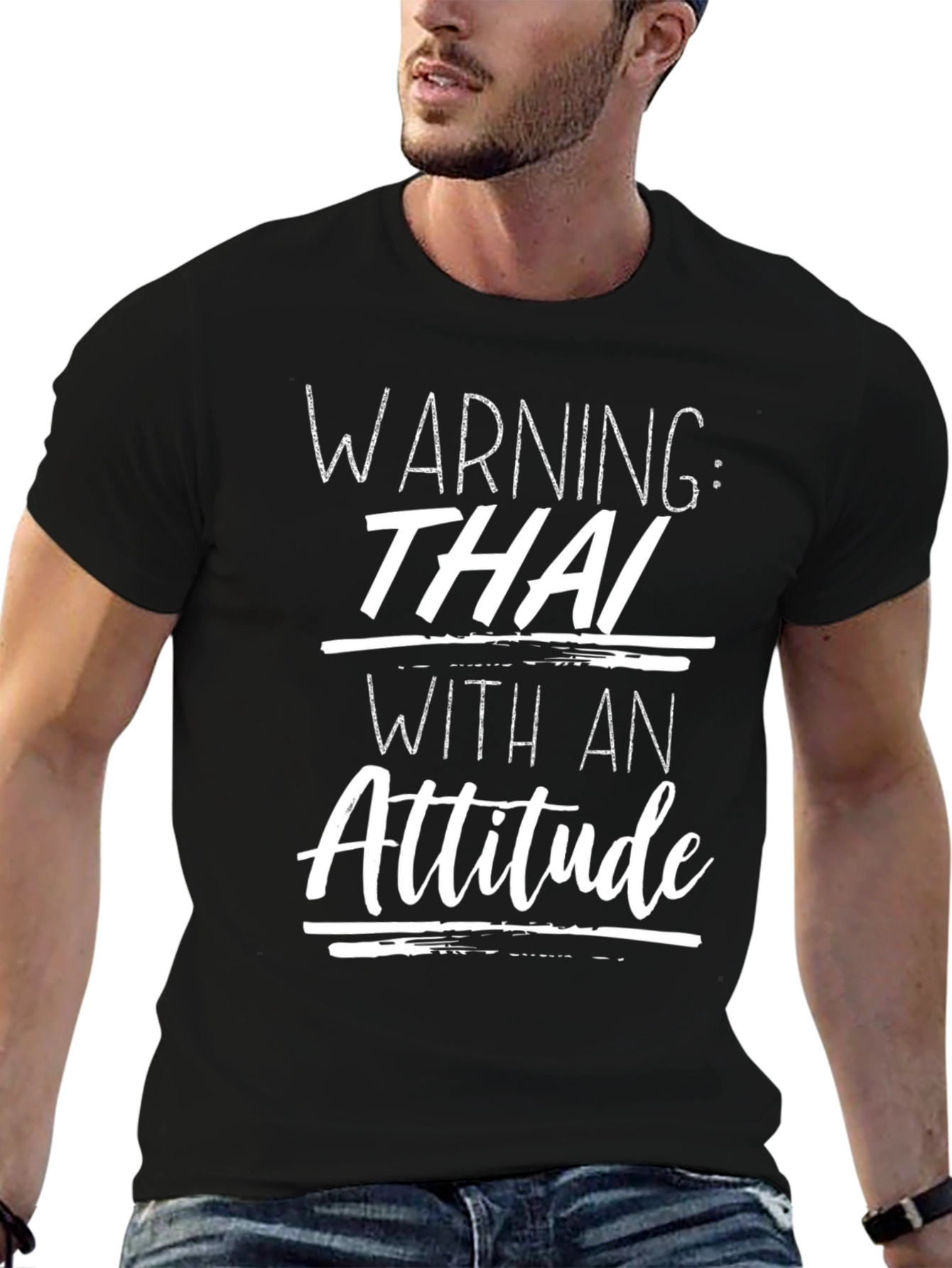 Warning: Thai With An Attitude Graphic Tee