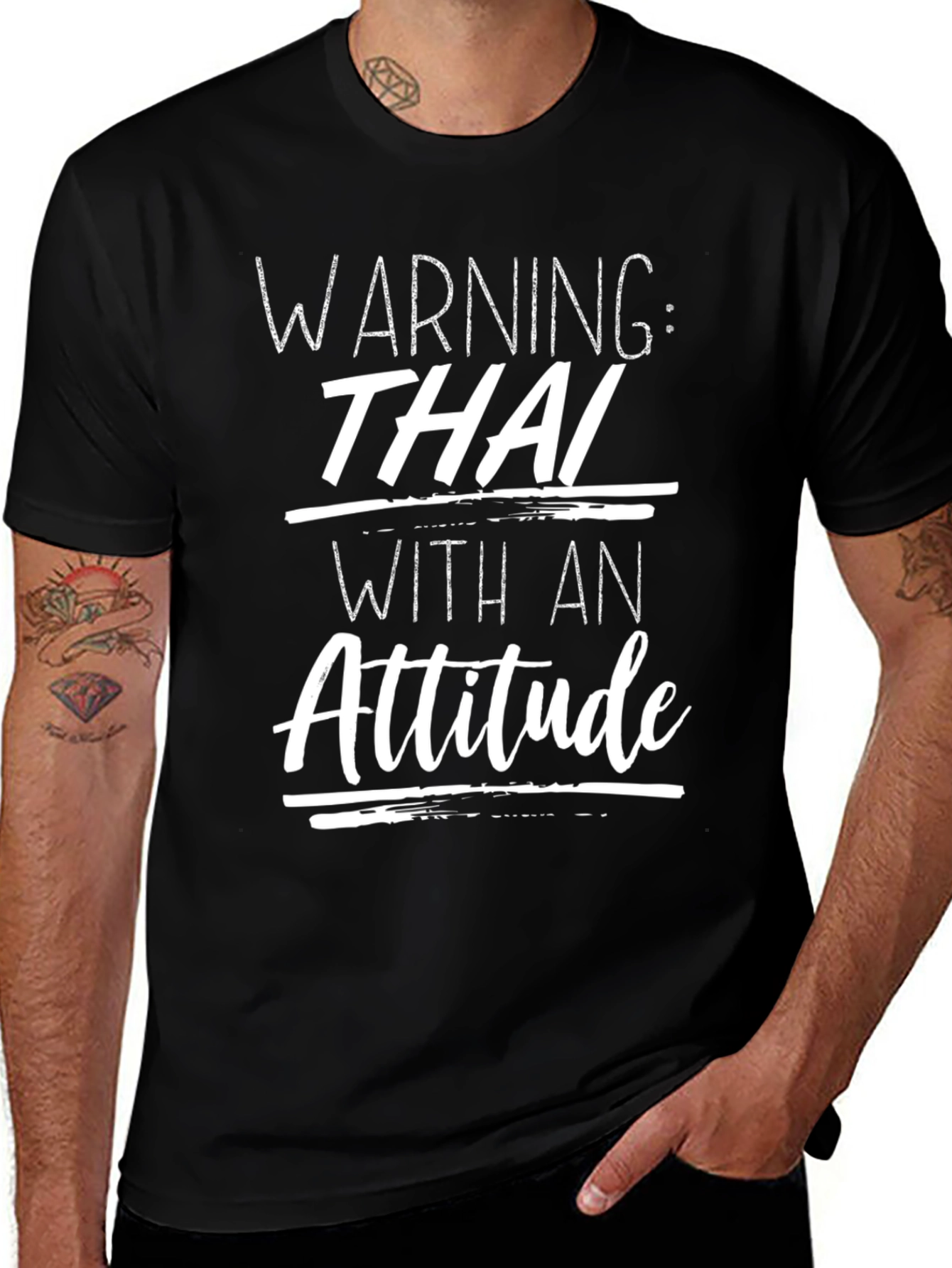 Warning: Thai With An Attitude Graphic Tee