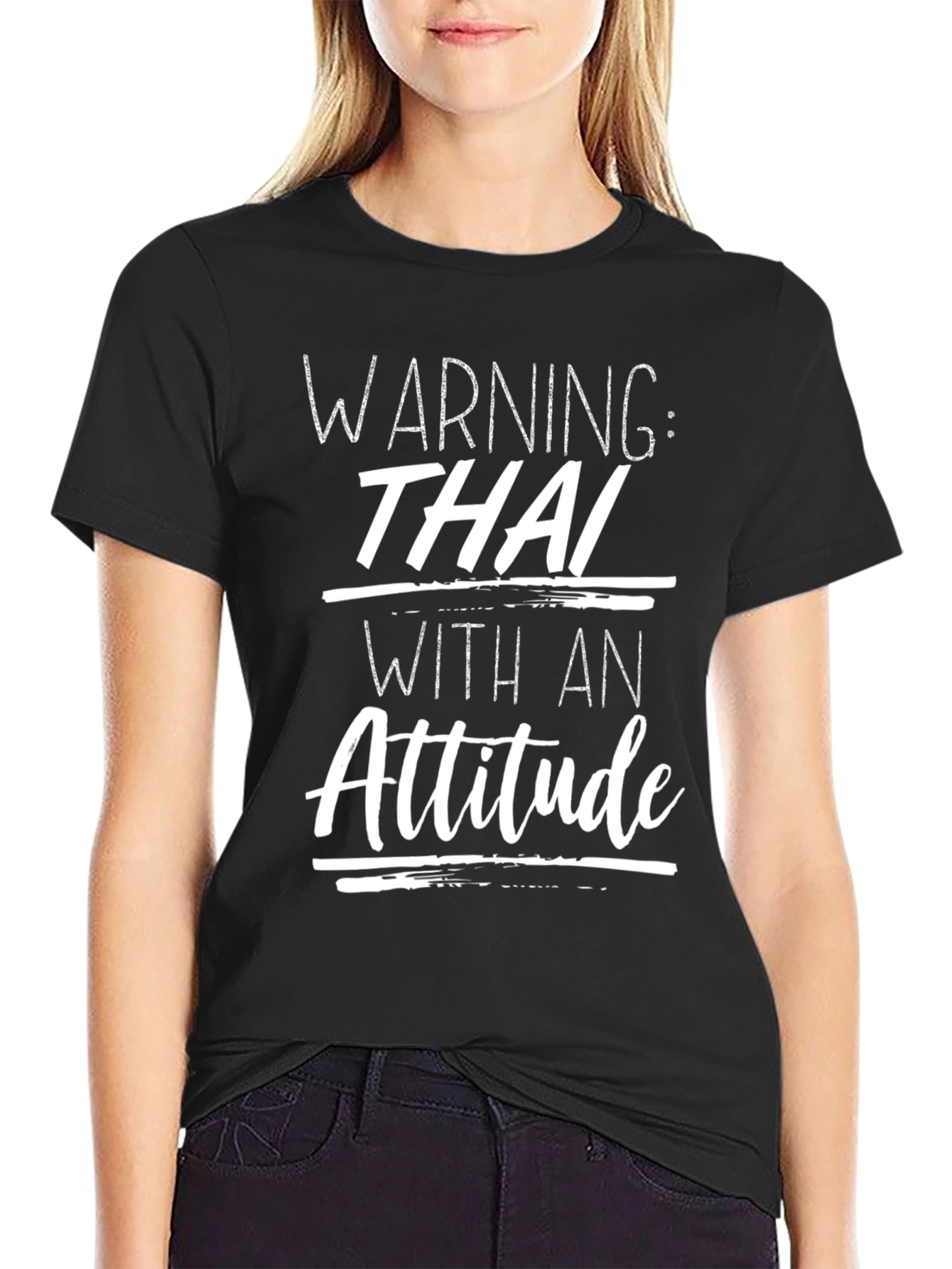 Warning: Thai With An Attitude Graphic Tee