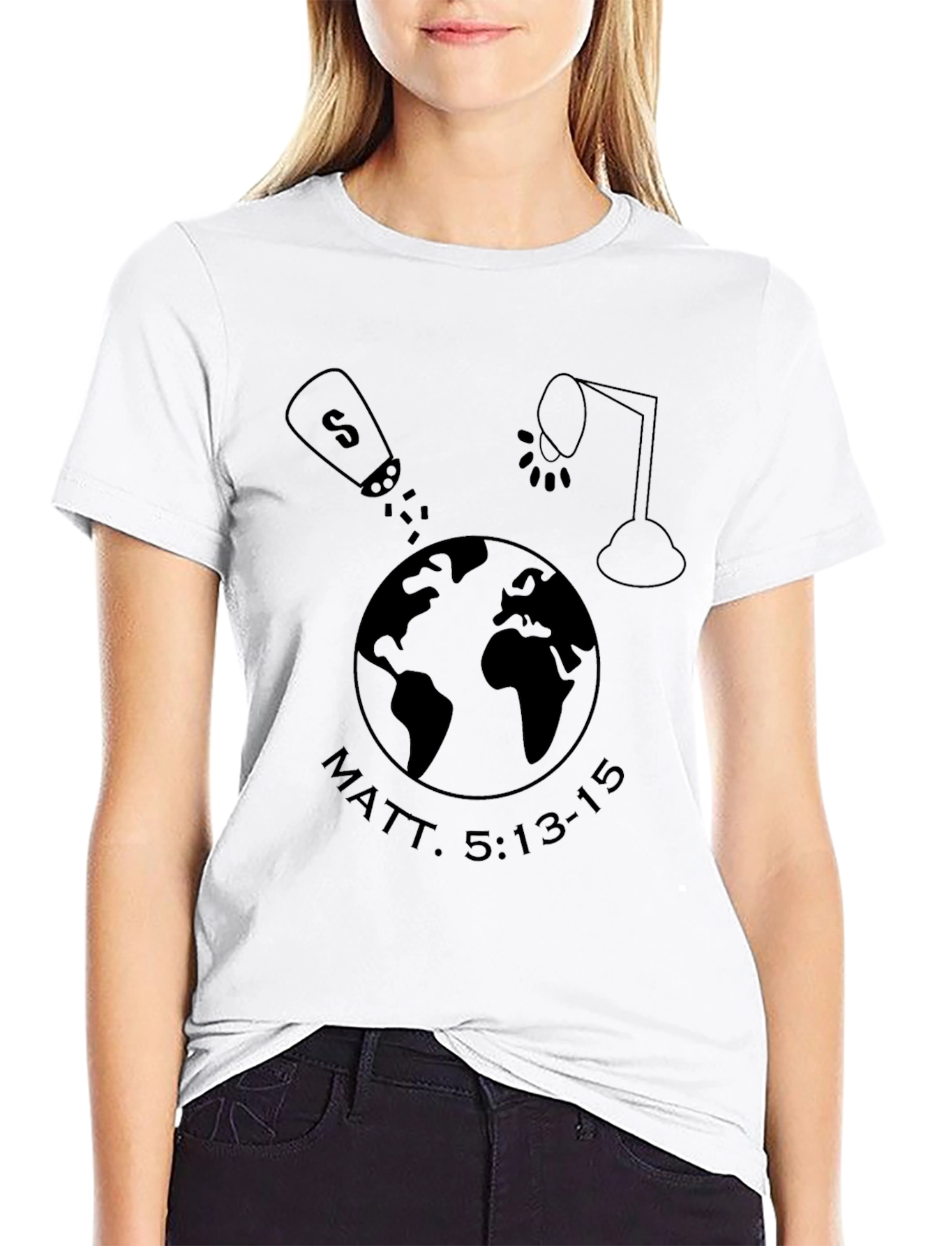 Matt. 5:13-15 T-Shirt - Salt and Light Design