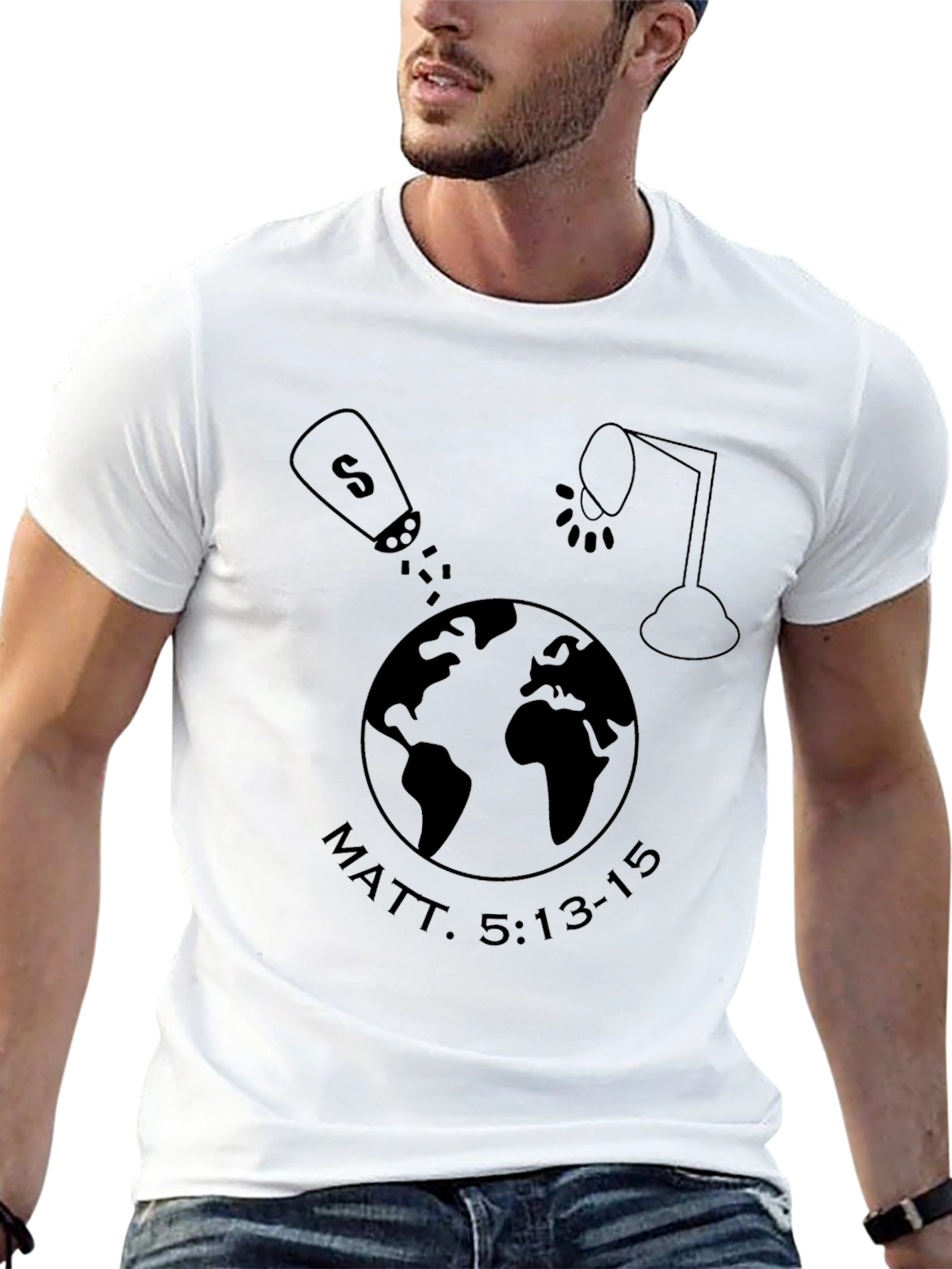 Matt. 5:13-15 T-Shirt - Salt and Light Design