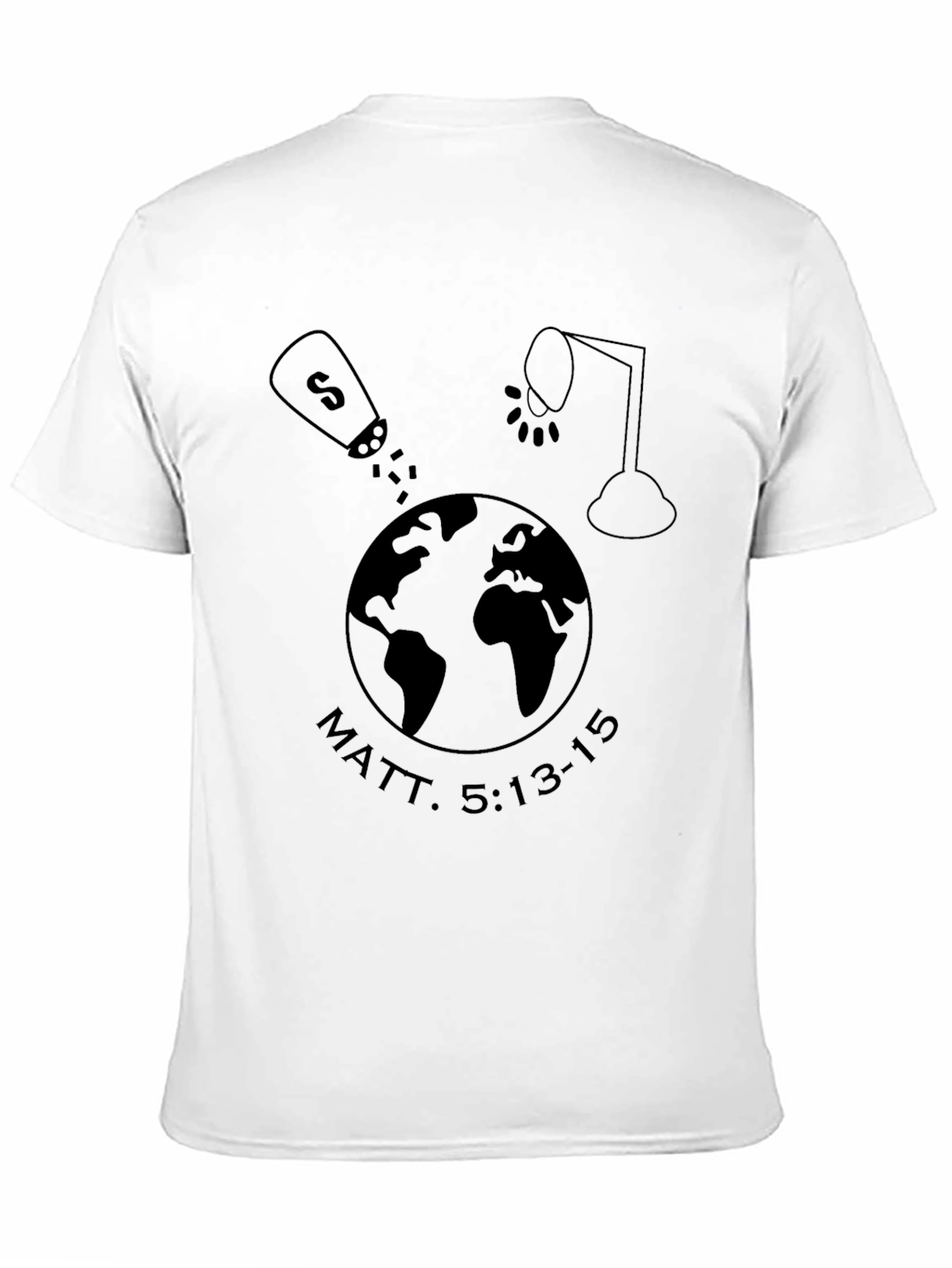 Matt. 5:13-15 T-Shirt - Salt and Light Design