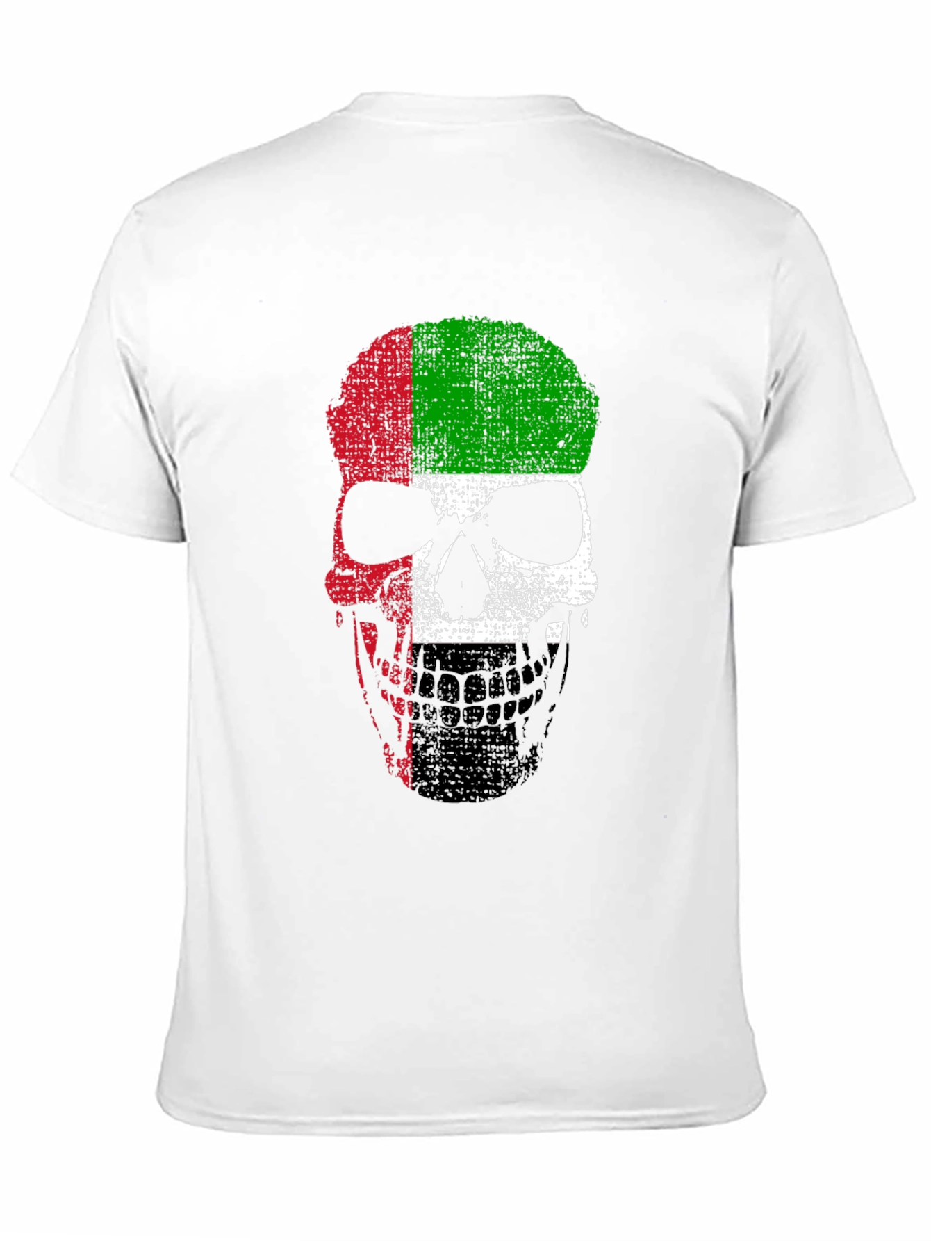 UAE Flag Skull Graphic T-Shirt
