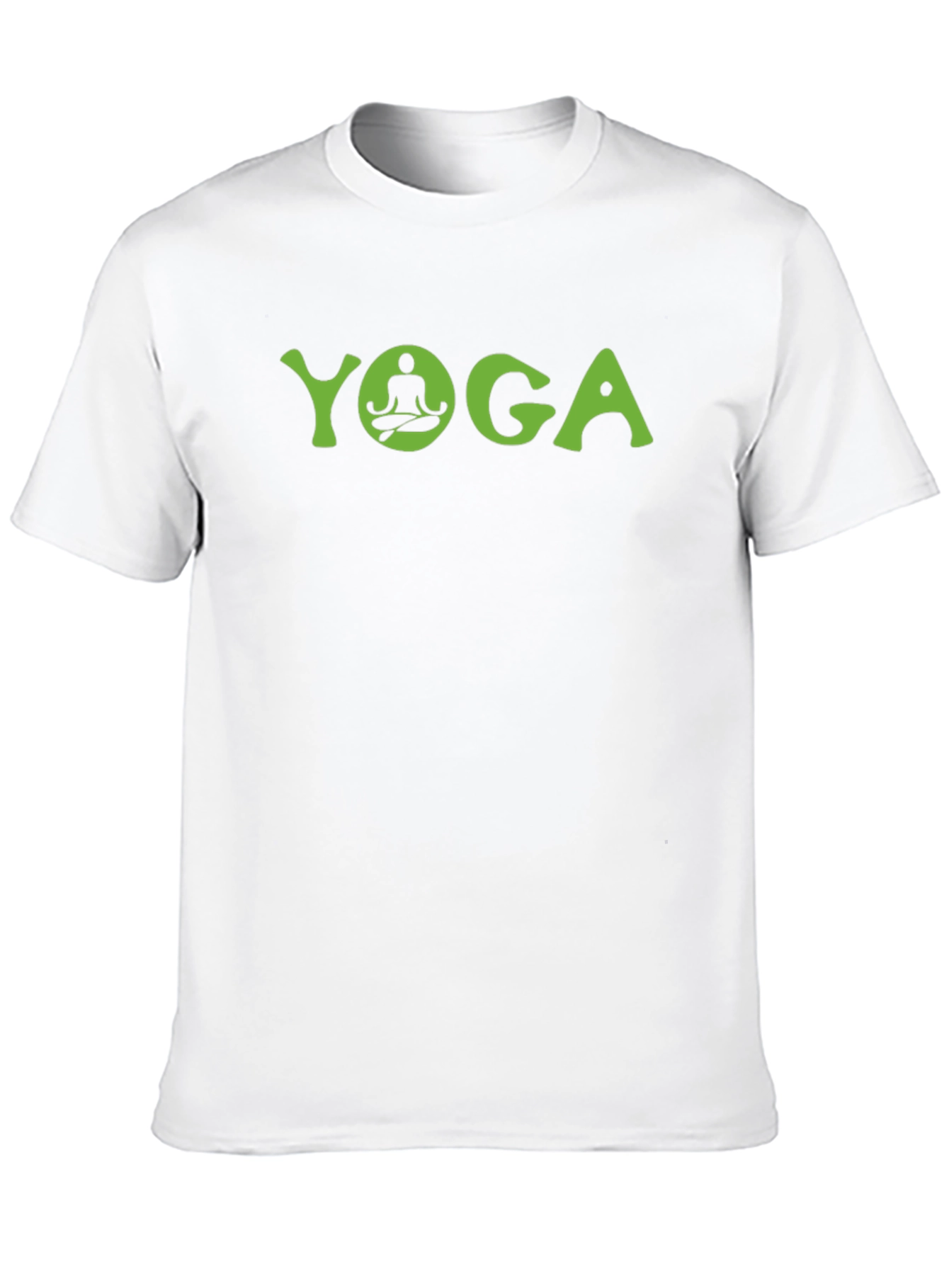 Yoga Graphic Tee - Black Cotton Comfort