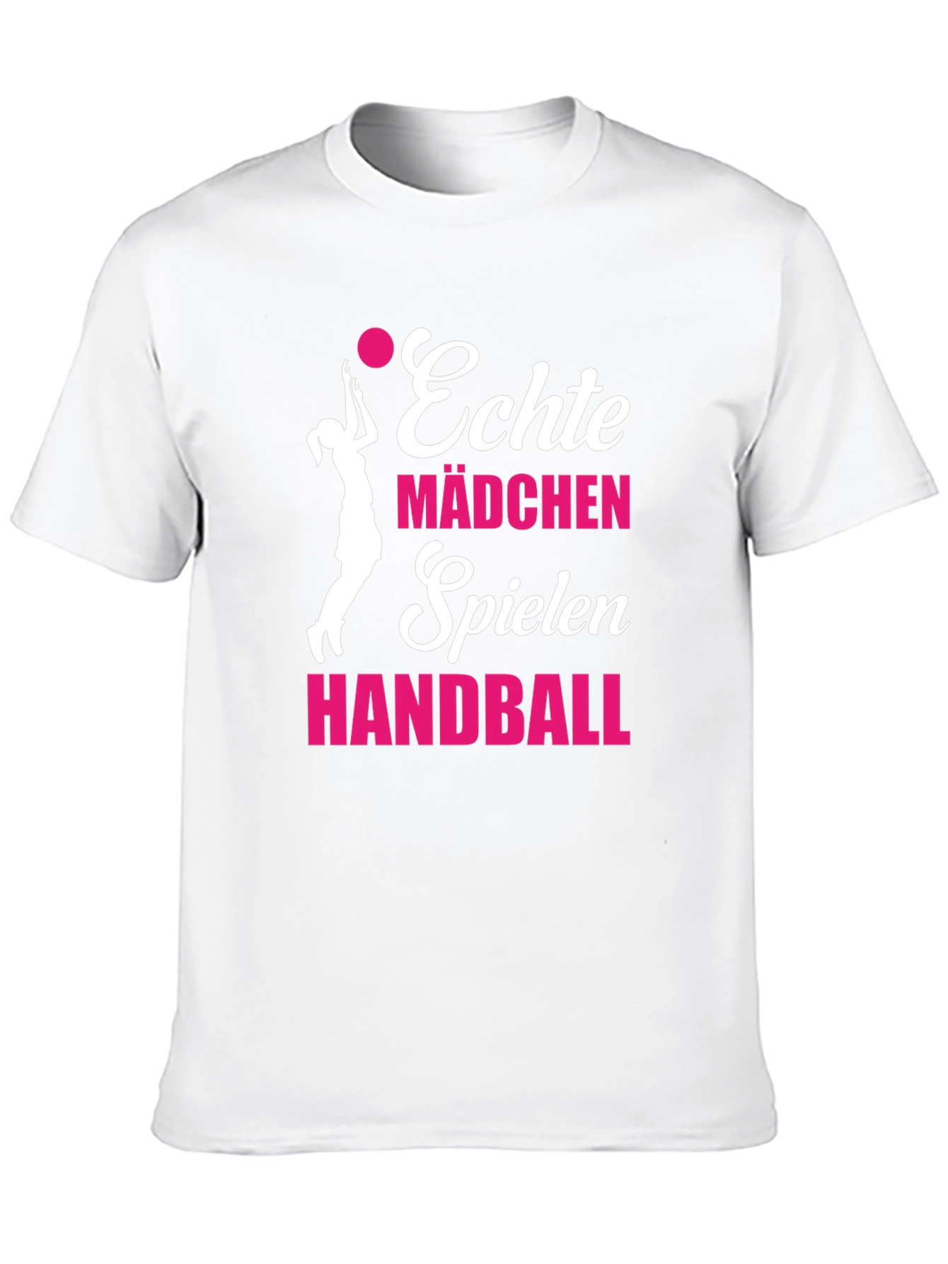 Echte Mädchen Handball T-Shirt - Black
