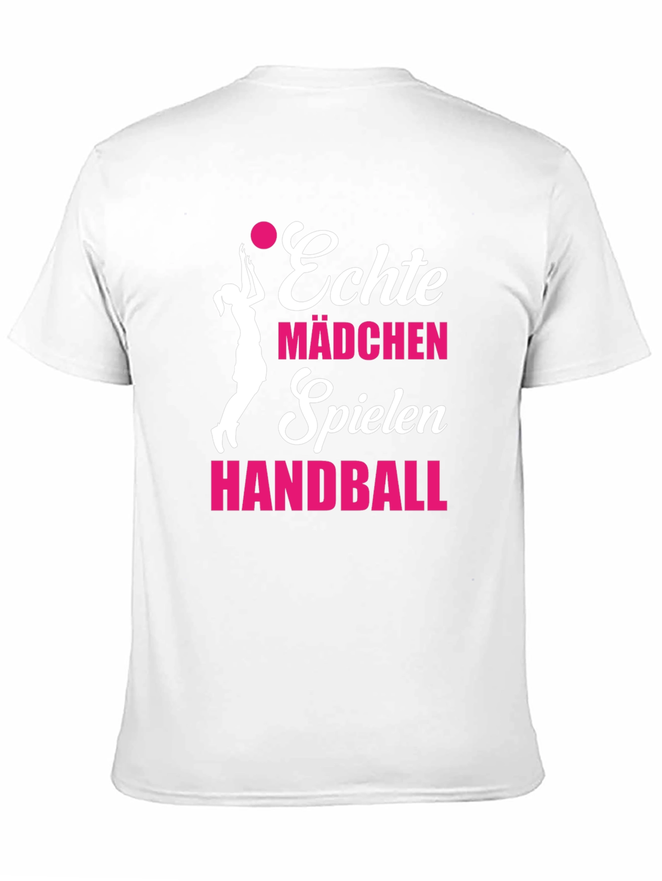 Echte Mädchen Handball T-Shirt - Black