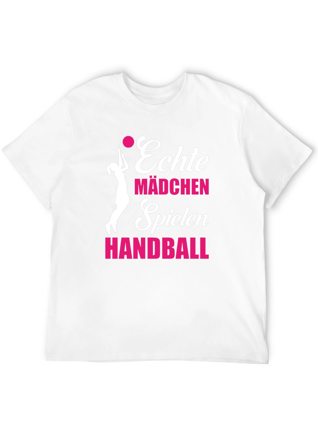 Echte Mädchen Handball T-Shirt - Black